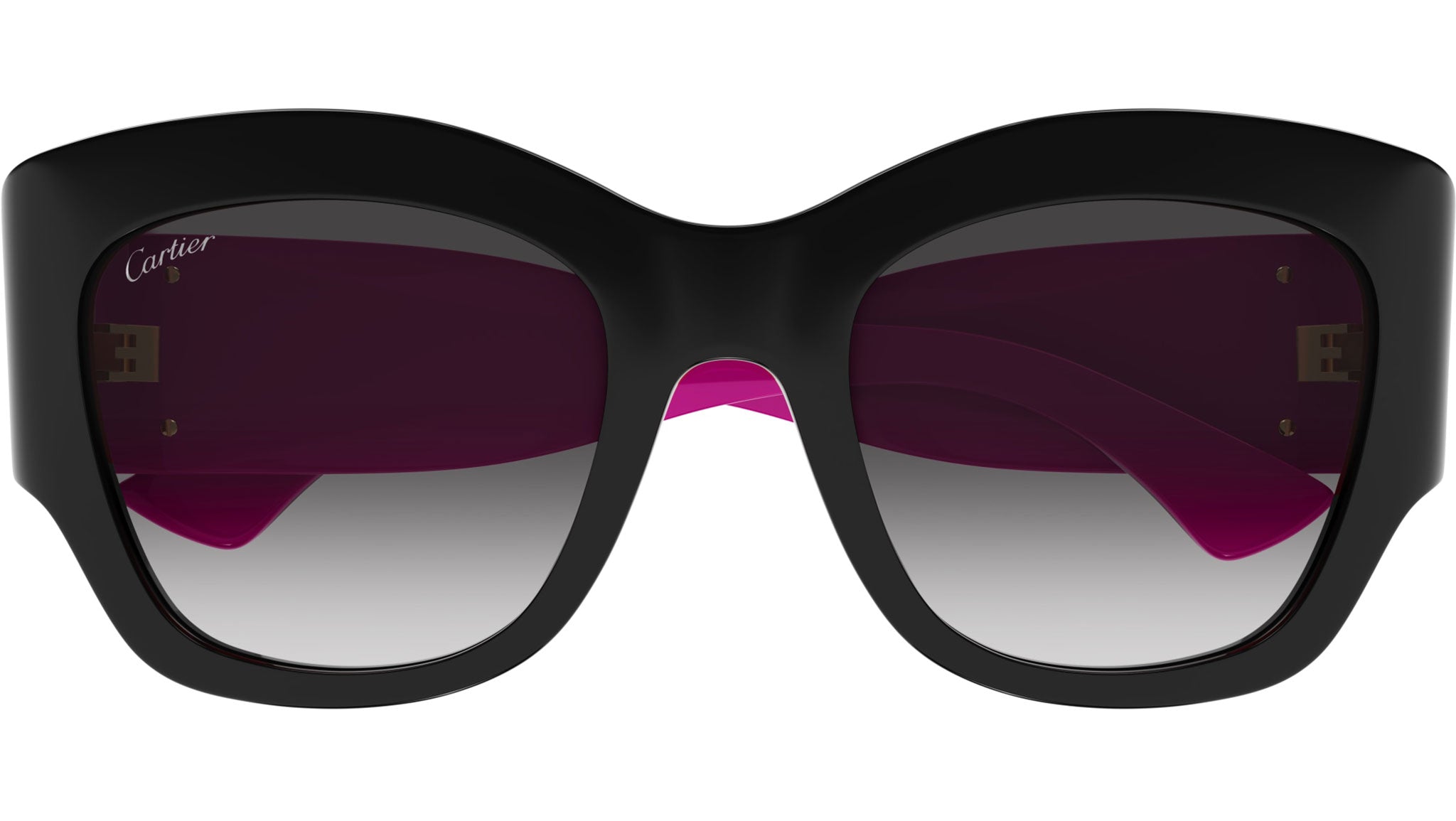 Occhiali da sole CARTIER CT0304S Bilayer black and fuchsia