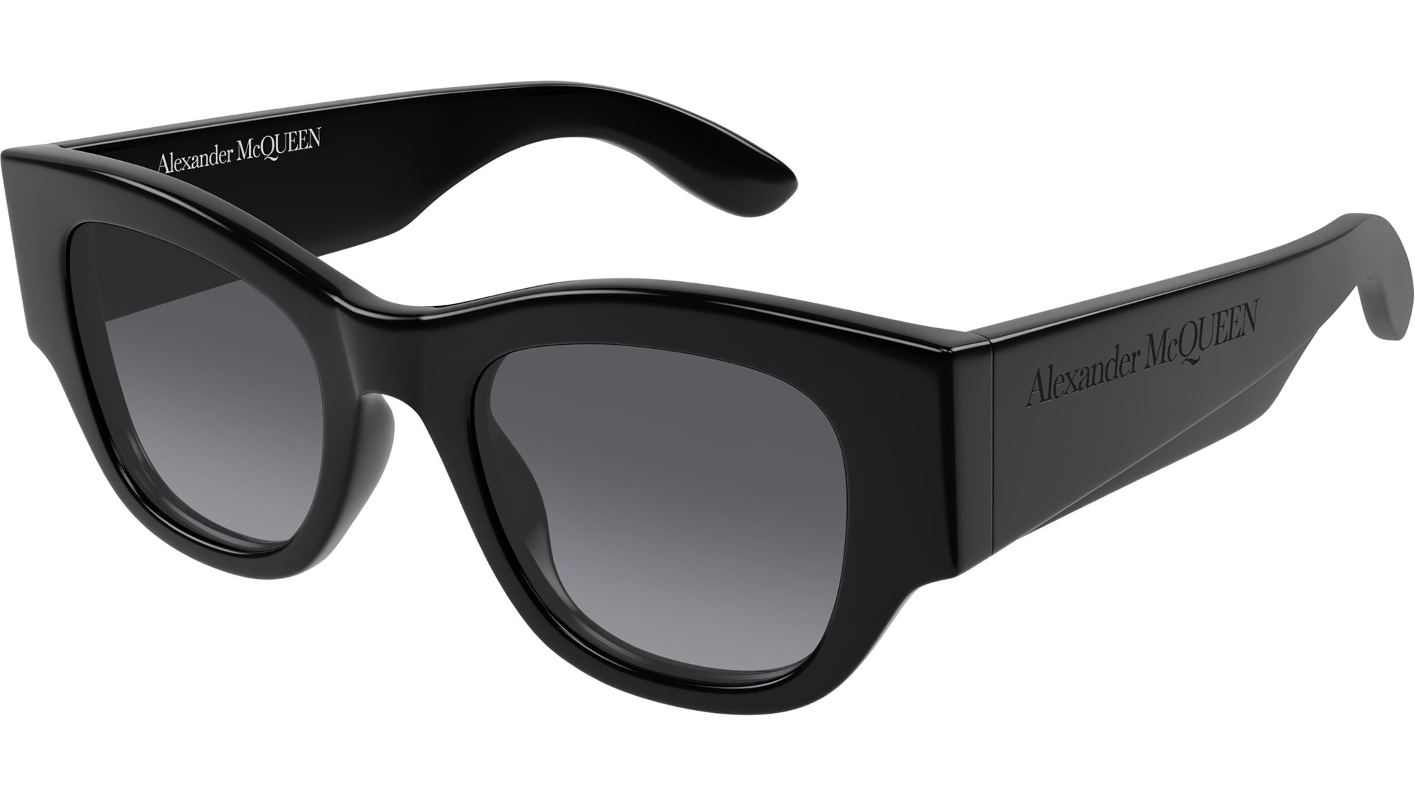 Occhiali da sole ALEXANDER MCQUEEN AM0420S Shiny solid black