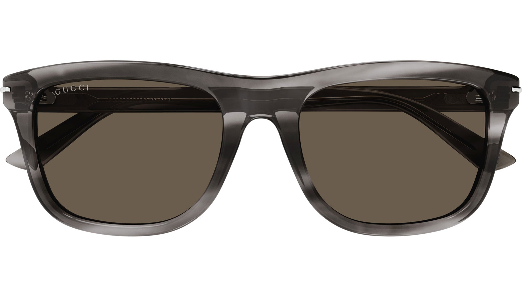 Occhiali da sole GUCCI GG1444S Shiny flamed taupe grey havana