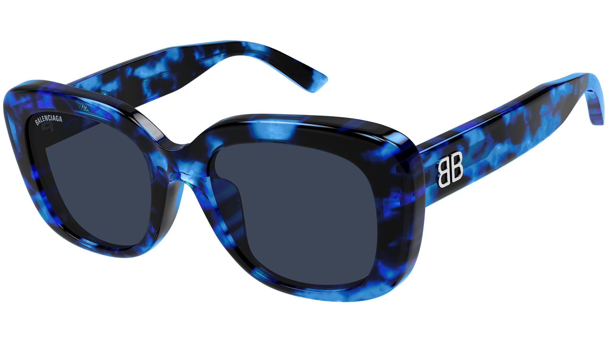 Occhiali da sole BALENCIAGA BB0295SK Shiny blue havana