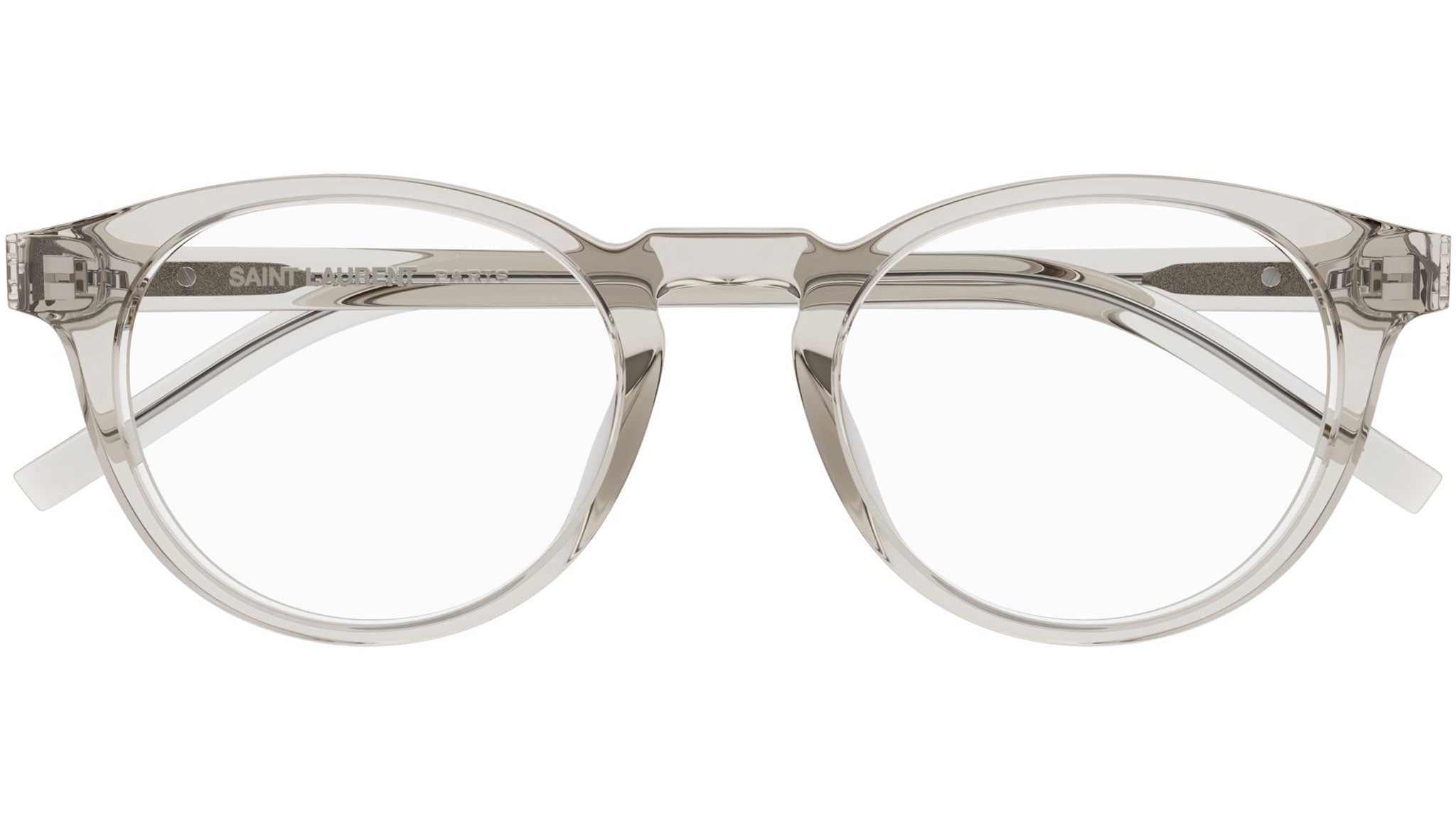 Occhiali da vista SAINT LAURENT SLM122/F Shiny transparent cream