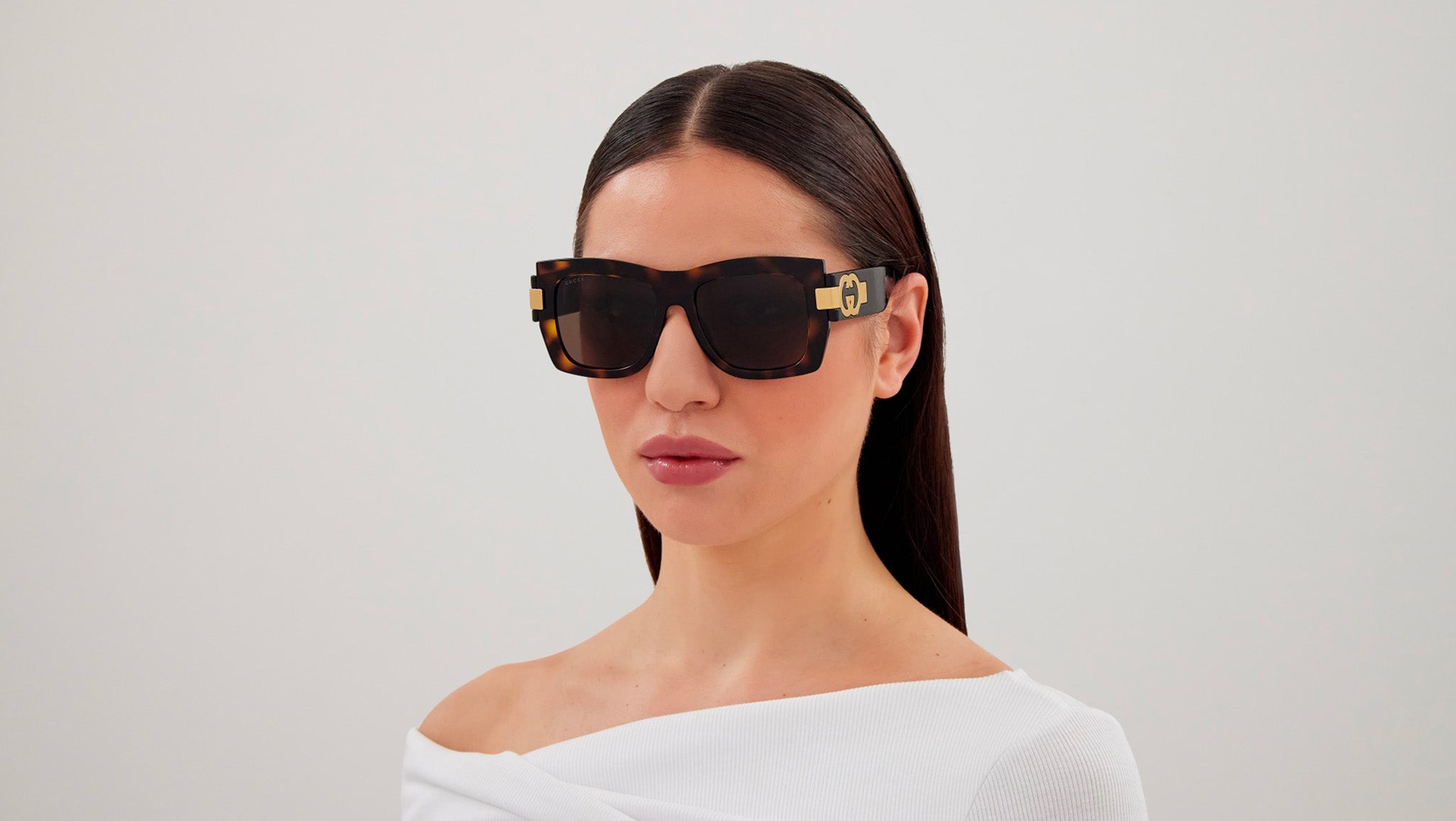 Occhiali da sole GUCCI GG1688S Shiny dark havana
