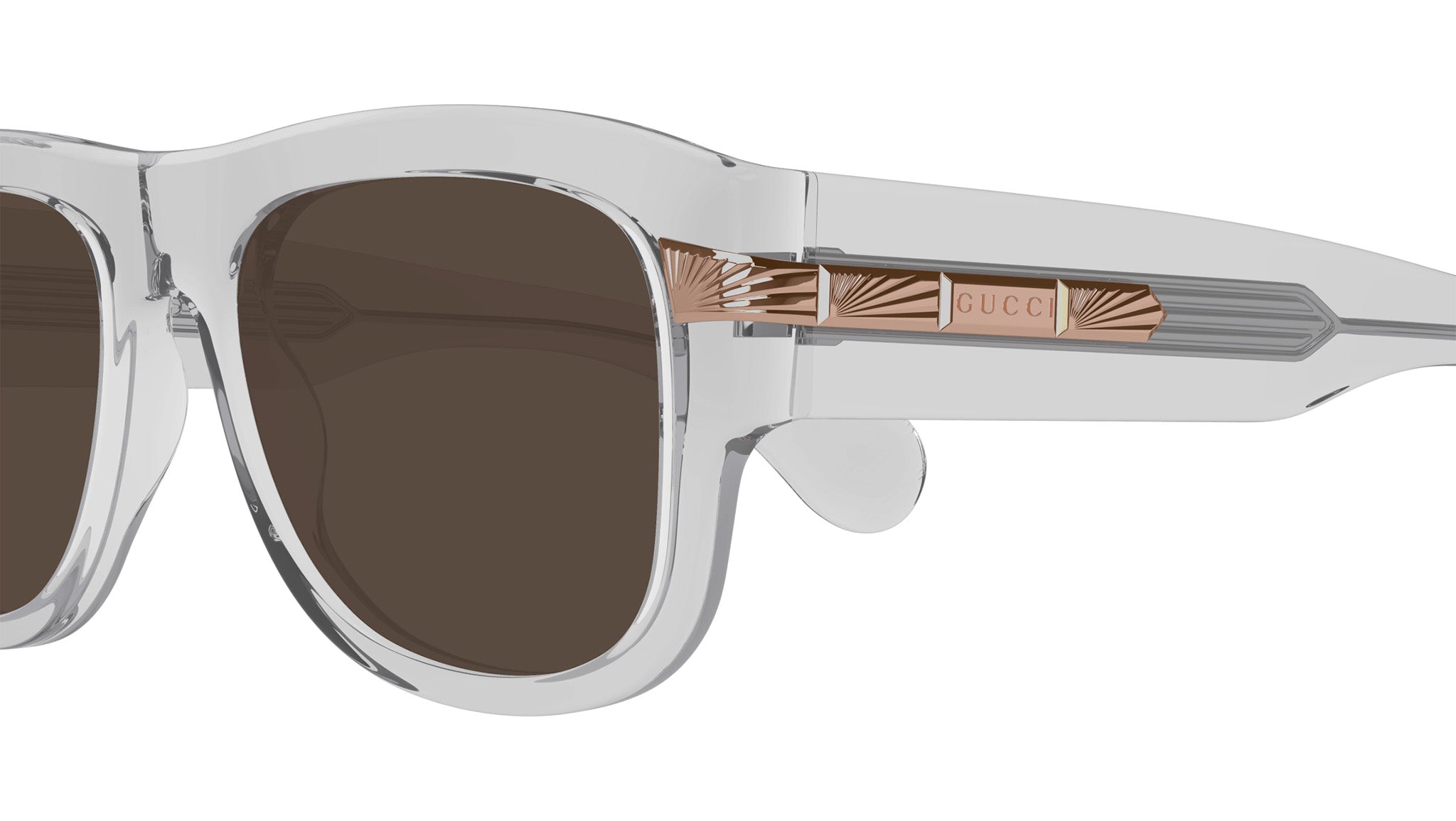 Occhiali da sole GUCCI GG1517S Shiny transparent cloudy grey