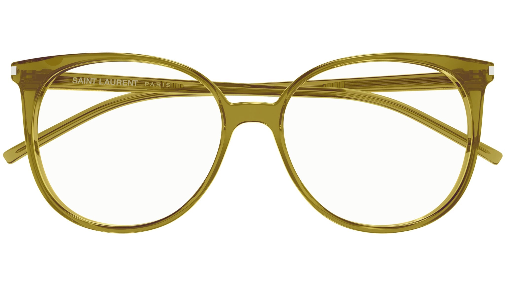 Occhiali da vista SAINT LAURENT SL39 Shiny transparent olive