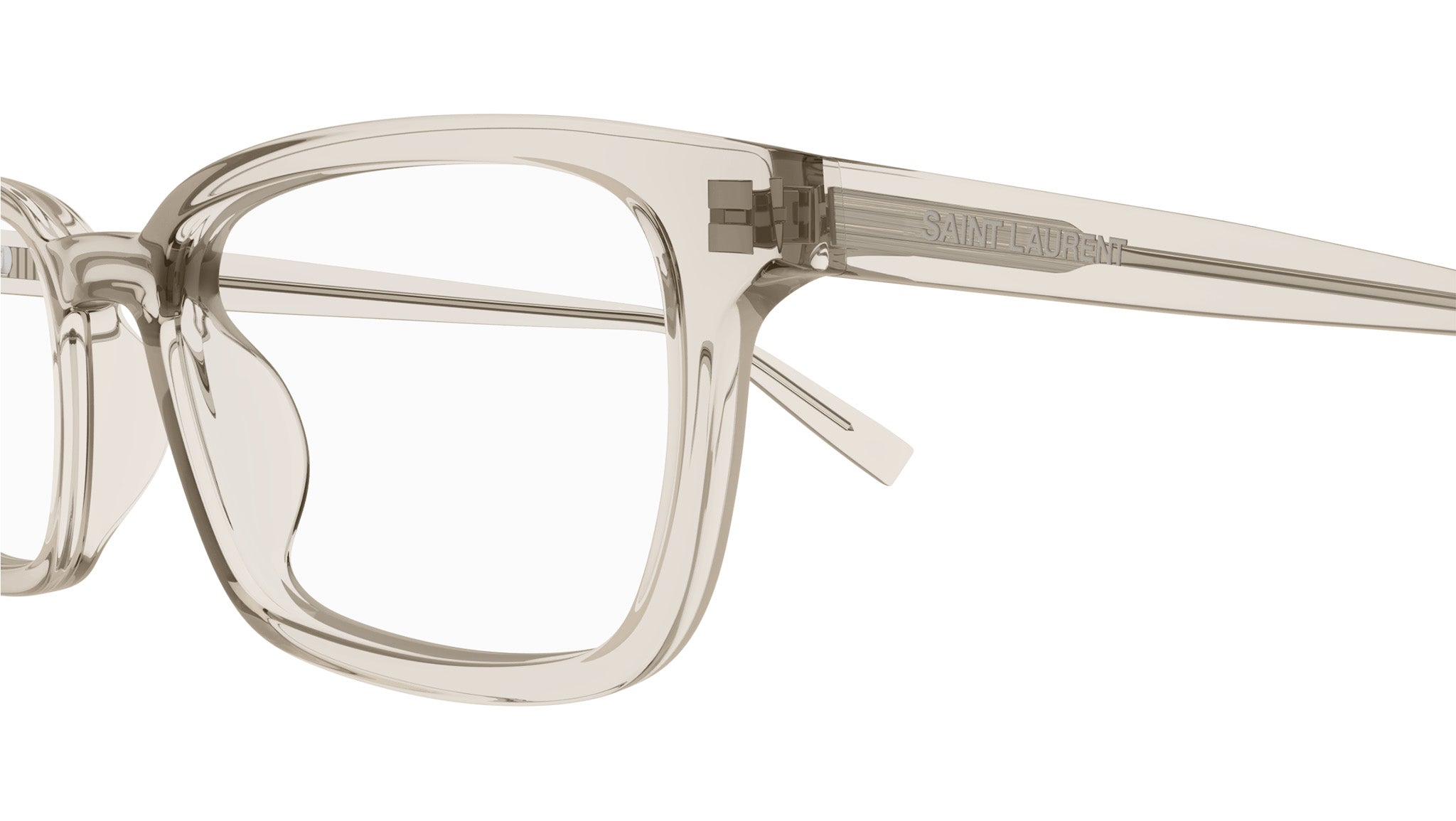 Occhiali da vista SAINT LAURENT SL671 Shiny transparent cream
