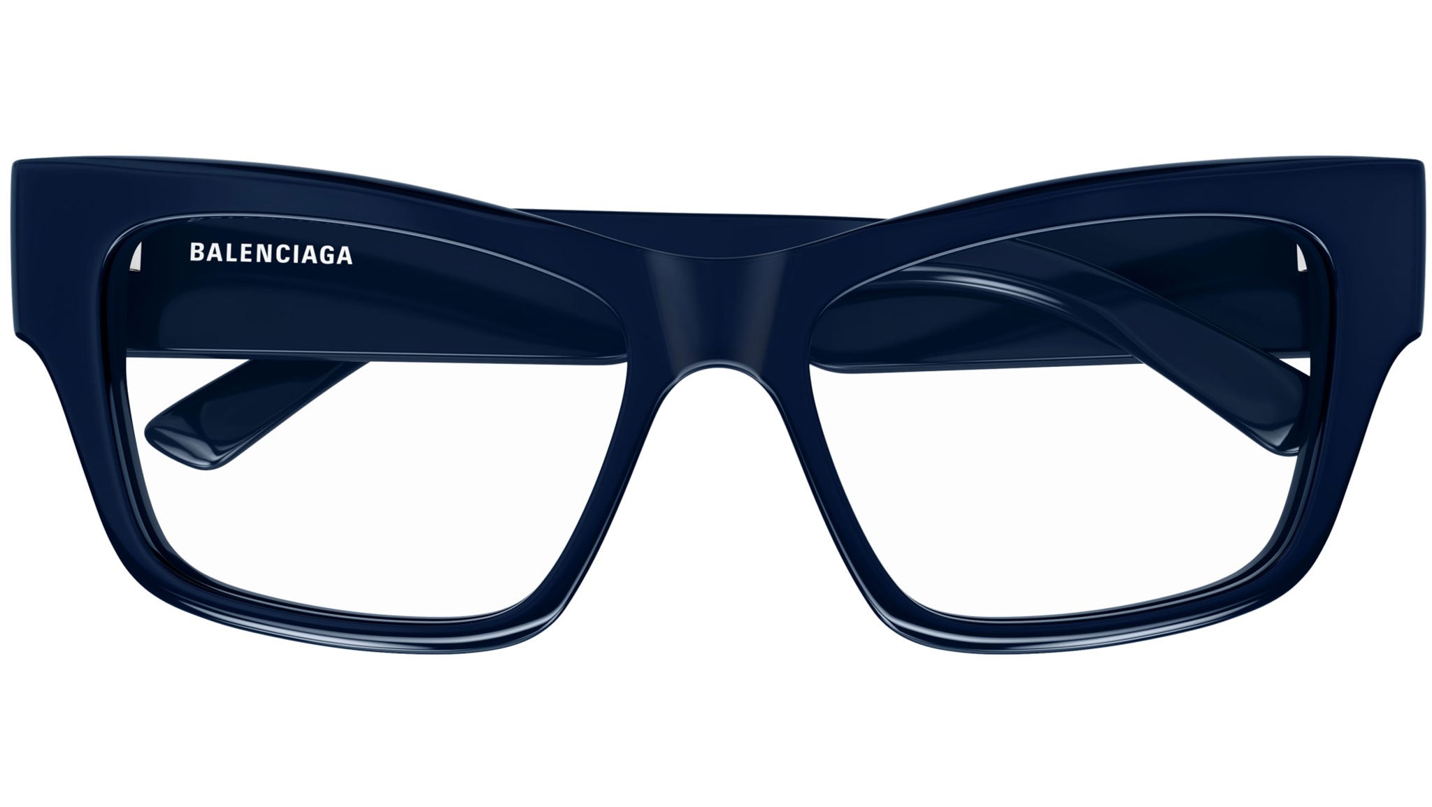 Occhiali da vista BALENCIAGA BB0378O Shiny solid dark blue