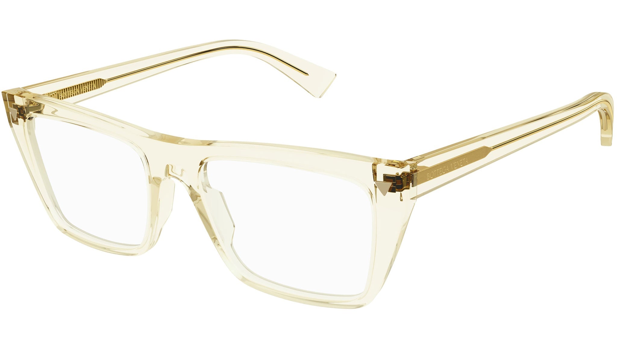Occhiali da vista BOTTEGA VENETA BV1258O Shiny transparent light yellow