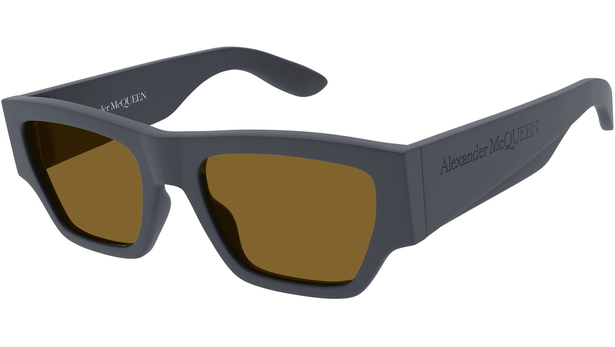Occhiali da sole ALEXANDER MCQUEEN AM0393S Matte solid dark grey