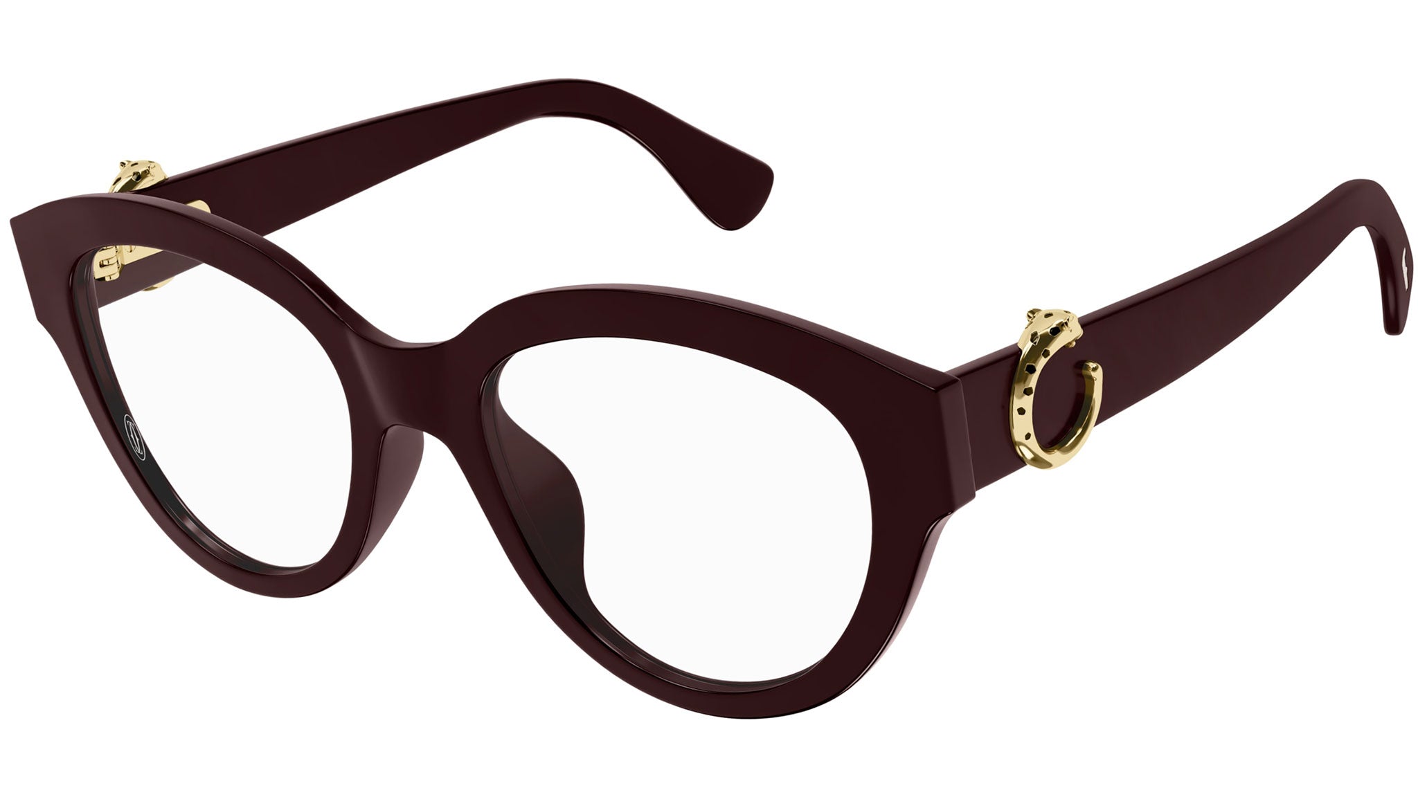 Occhiali da vista CARTIER CT0567O Shiny solid dark wine red