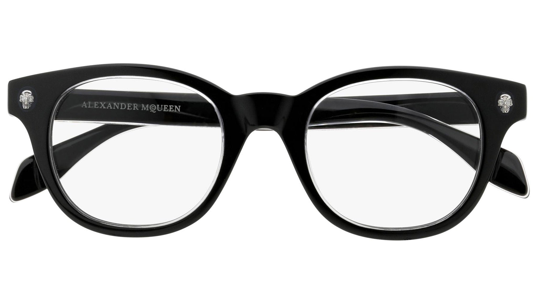 Occhiali ALEXANDER MCQUEEN AM0027O Crystal and shiny black