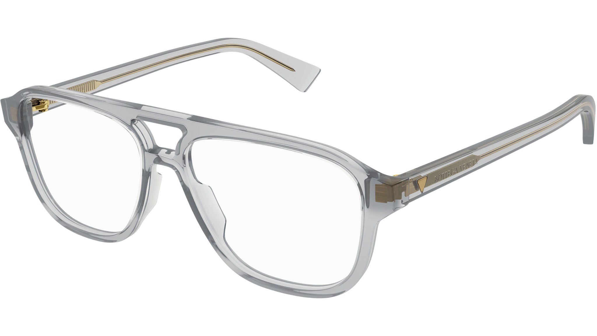 Occhiali da vista BOTTEGA VENETA BV1294O Shiny transparent light grey