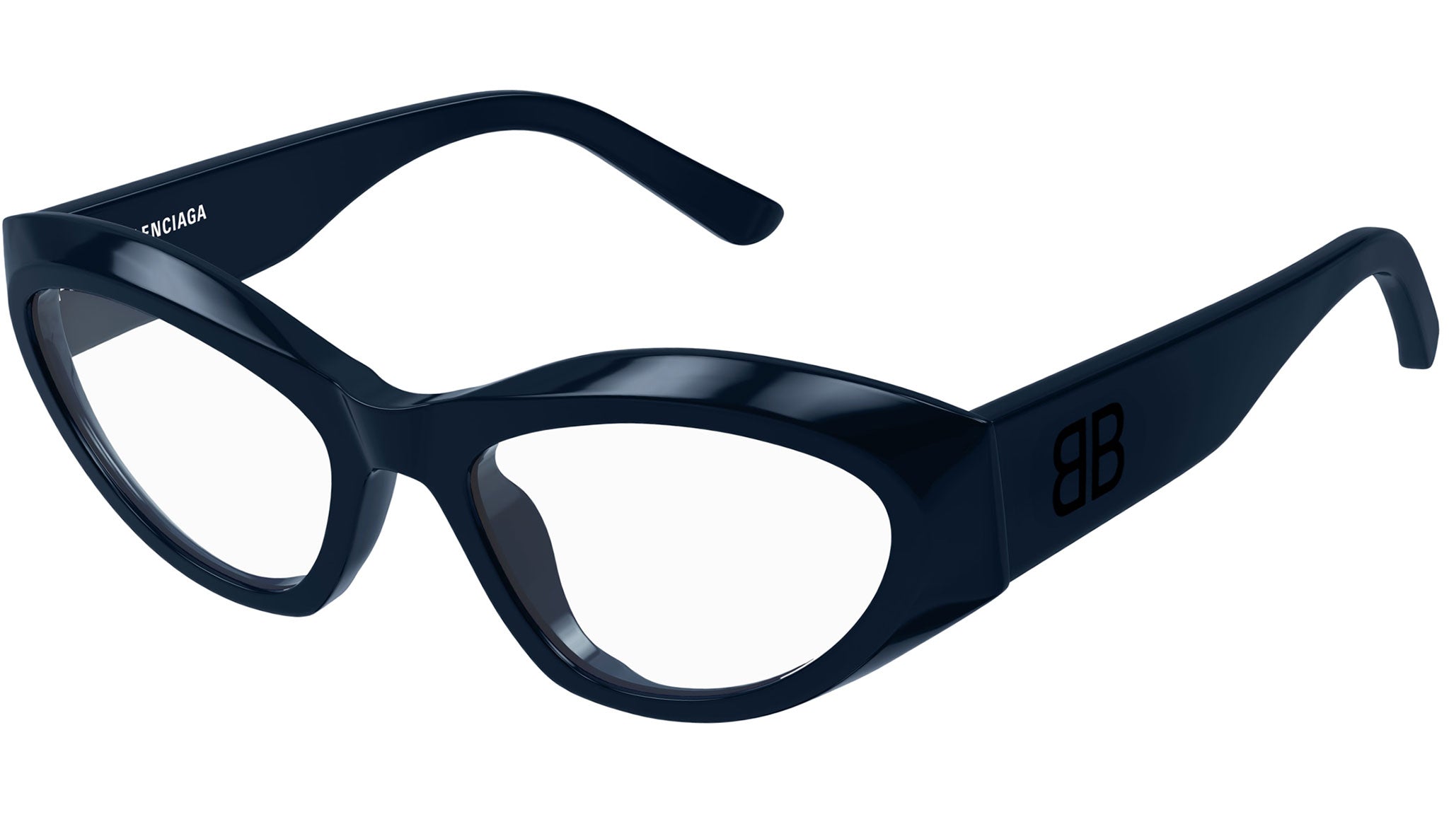 Occhiali da vista BALENCIAGA BB0400O Shiny solid dark blue