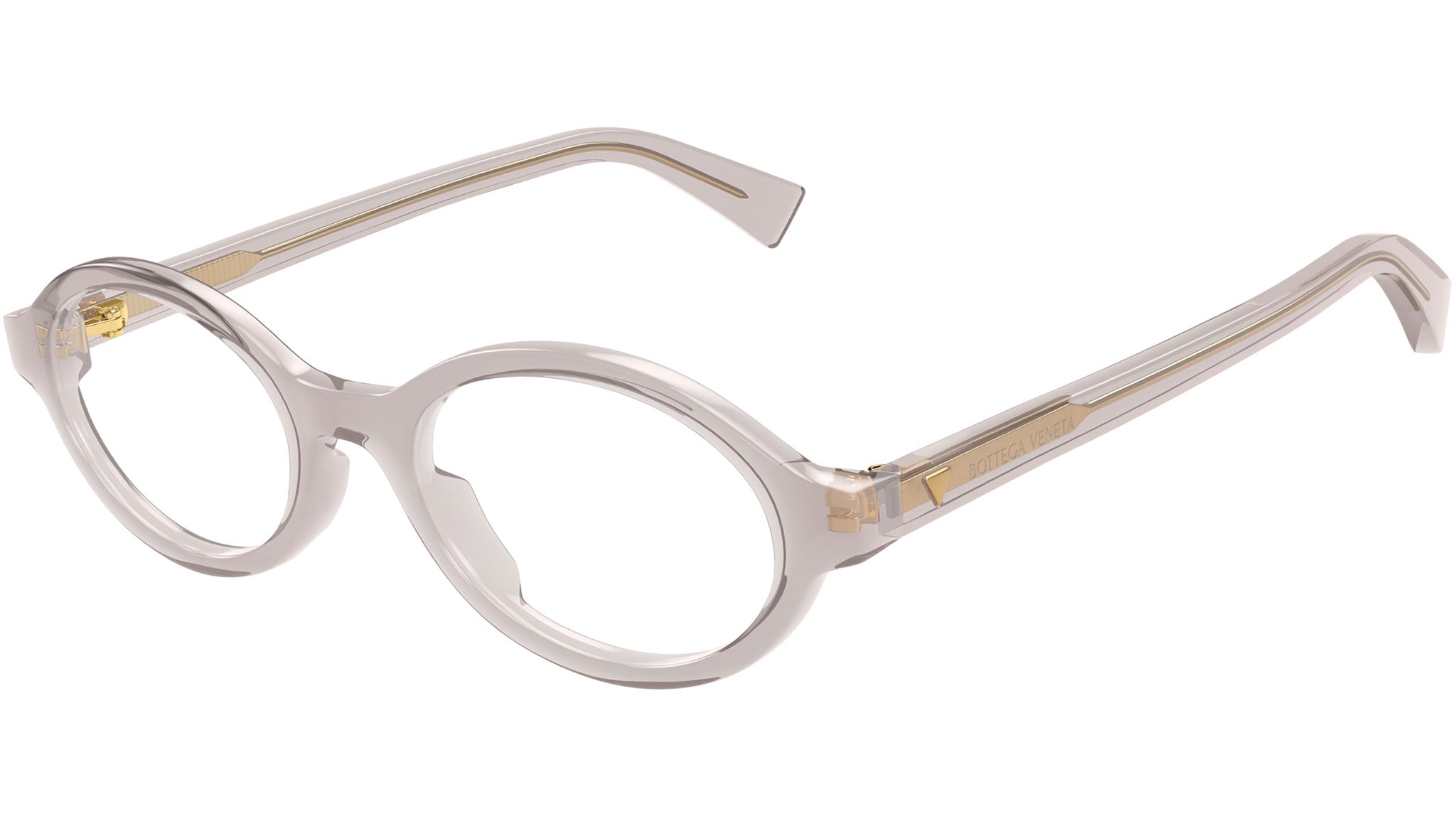 Occhiali da vista BOTTEGA VENETA BV1367O Shiny transparent taupe