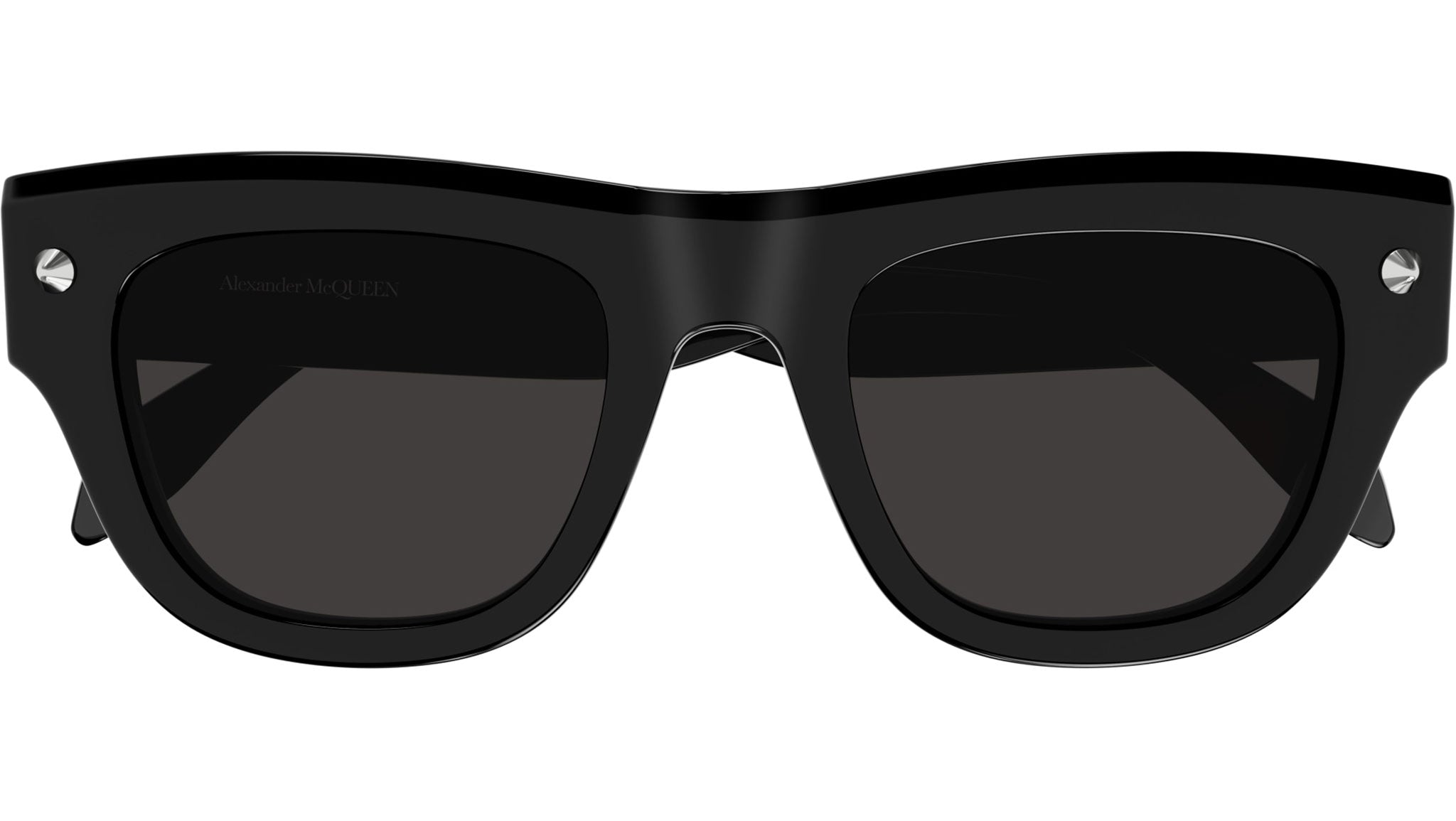 Occhiali da sole ALEXANDER MCQUEEN AM0425S Shiny solid black with silver studs