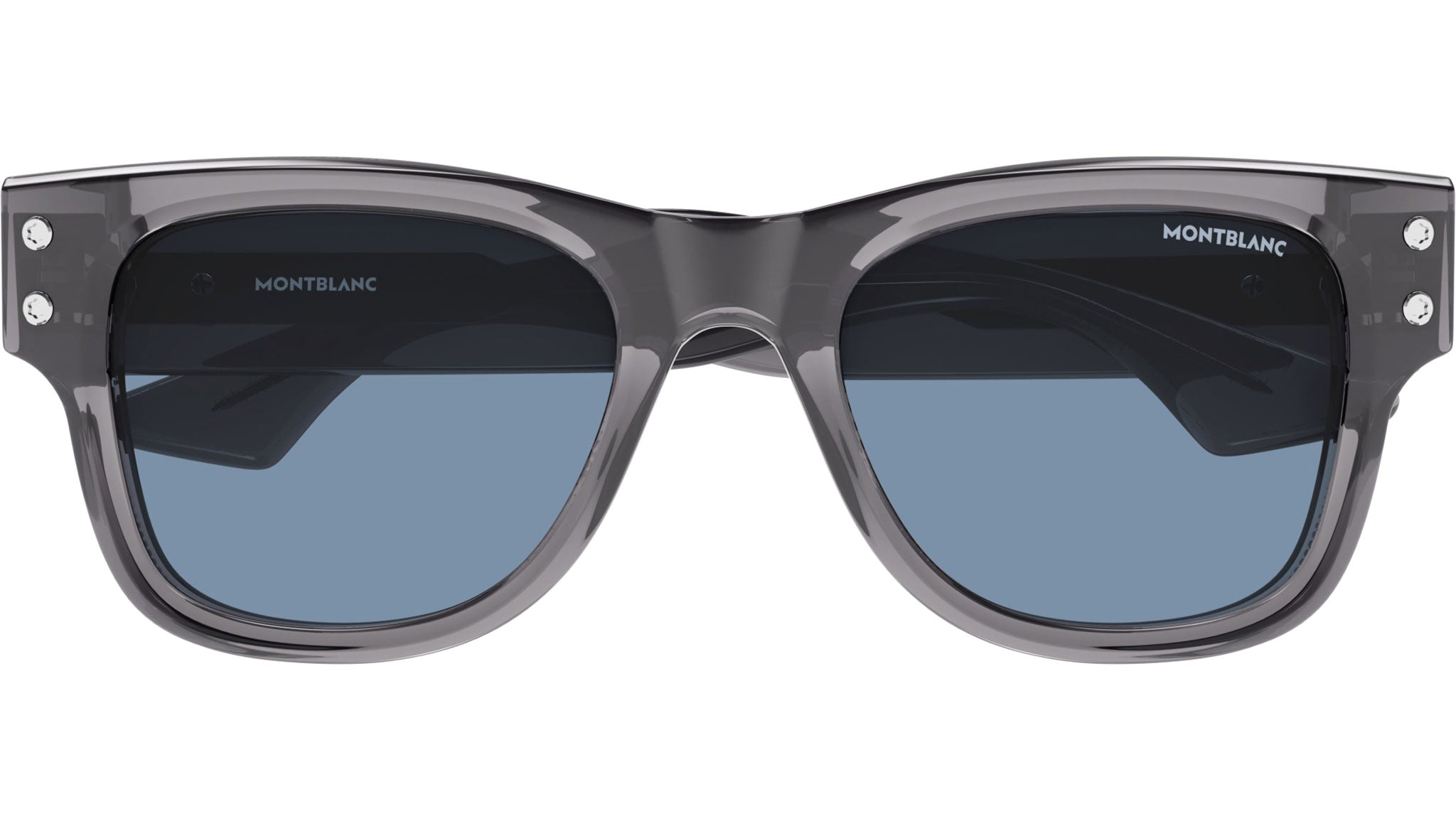 Occhiali da sole MONTBLANC MB0381S Shiny transparent grey