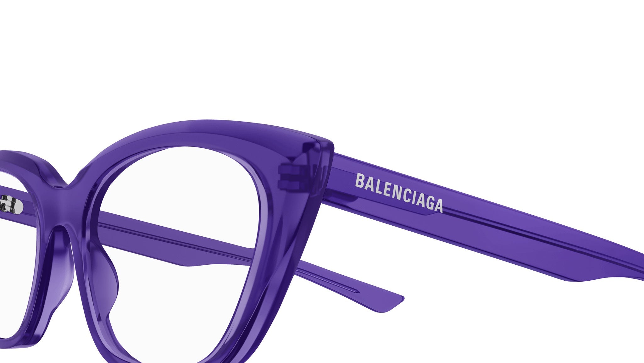 Occhiali da vista BALENCIAGA BB0219O Shiny transparent violet