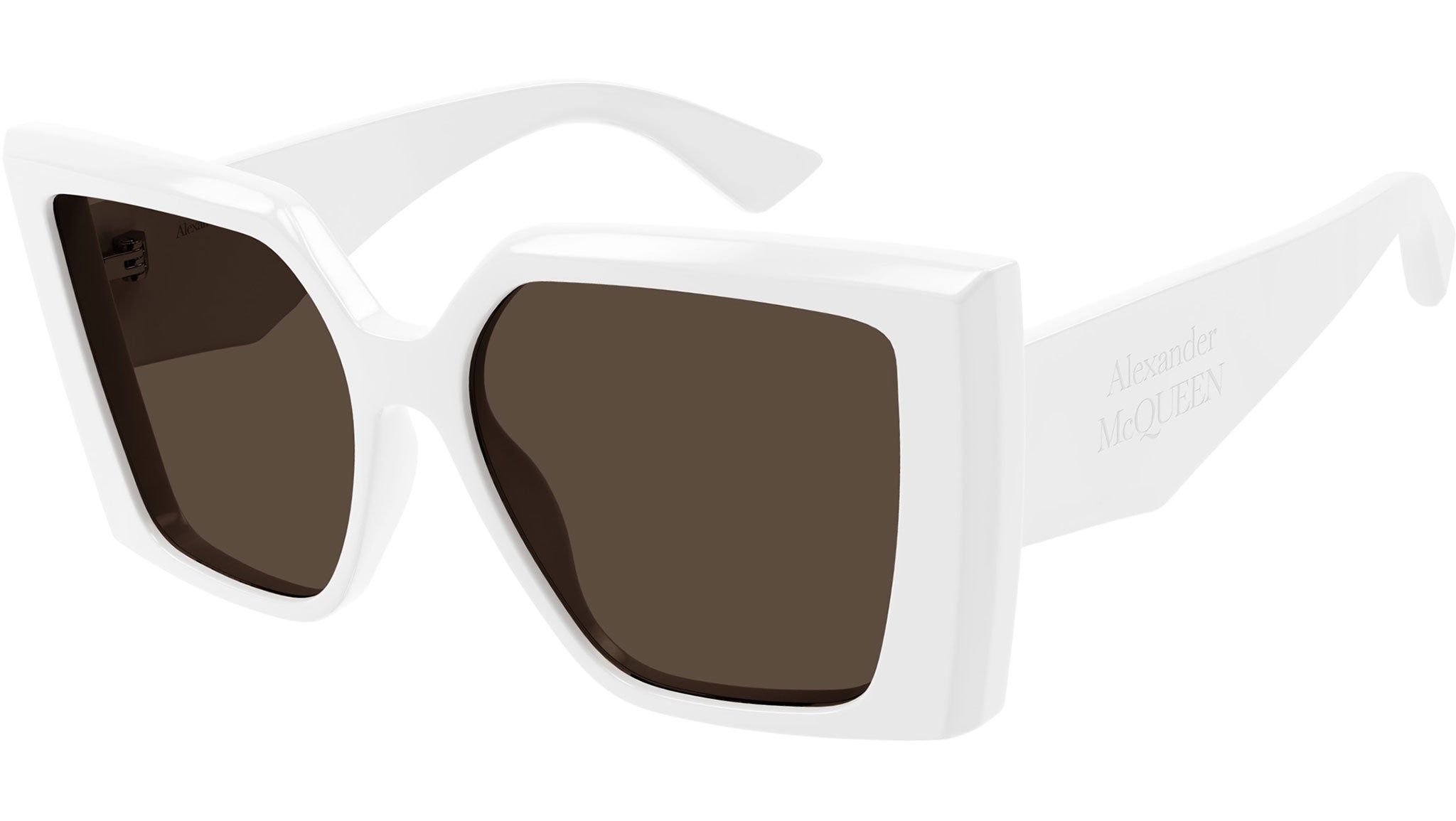 Occhiali da sole ALEXANDER MCQUEEN AM0467S Shiny solid white