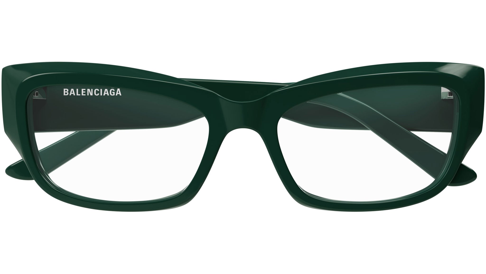 Occhiali da vista BALENCIAGA BB0399O Shiny solid dark green