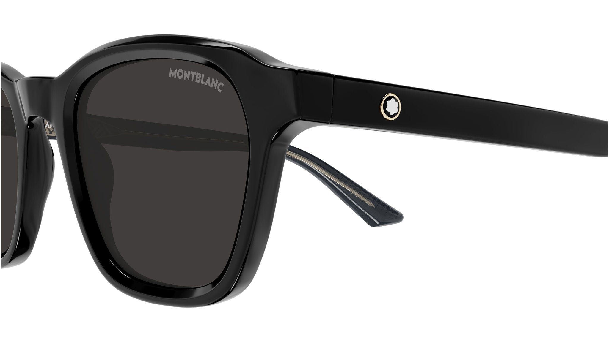 Occhiali da sole MONTBLANC MB0384S Shiny solid black