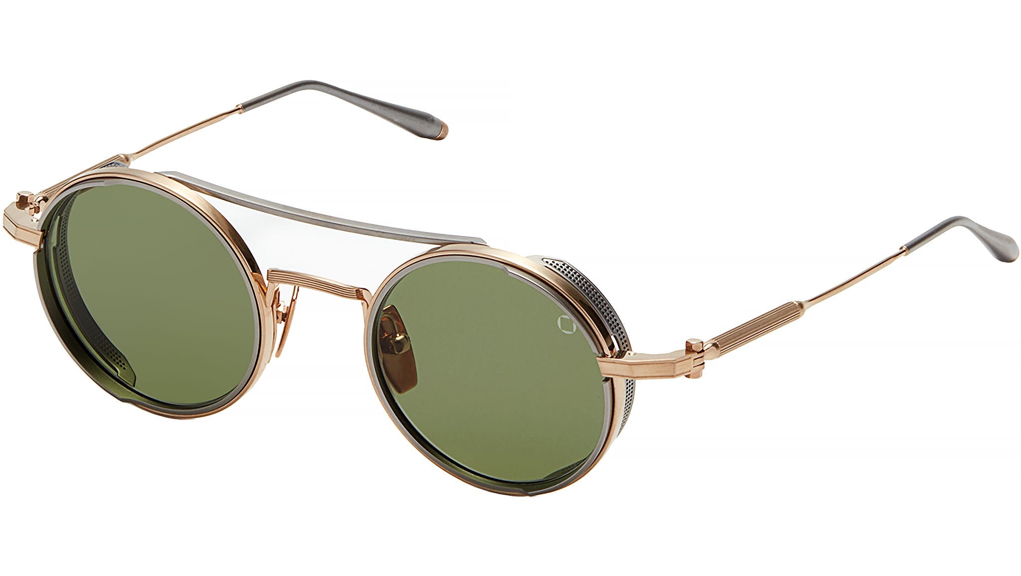 Occhiali AKONI Eris Brushed white gold matte black palladium