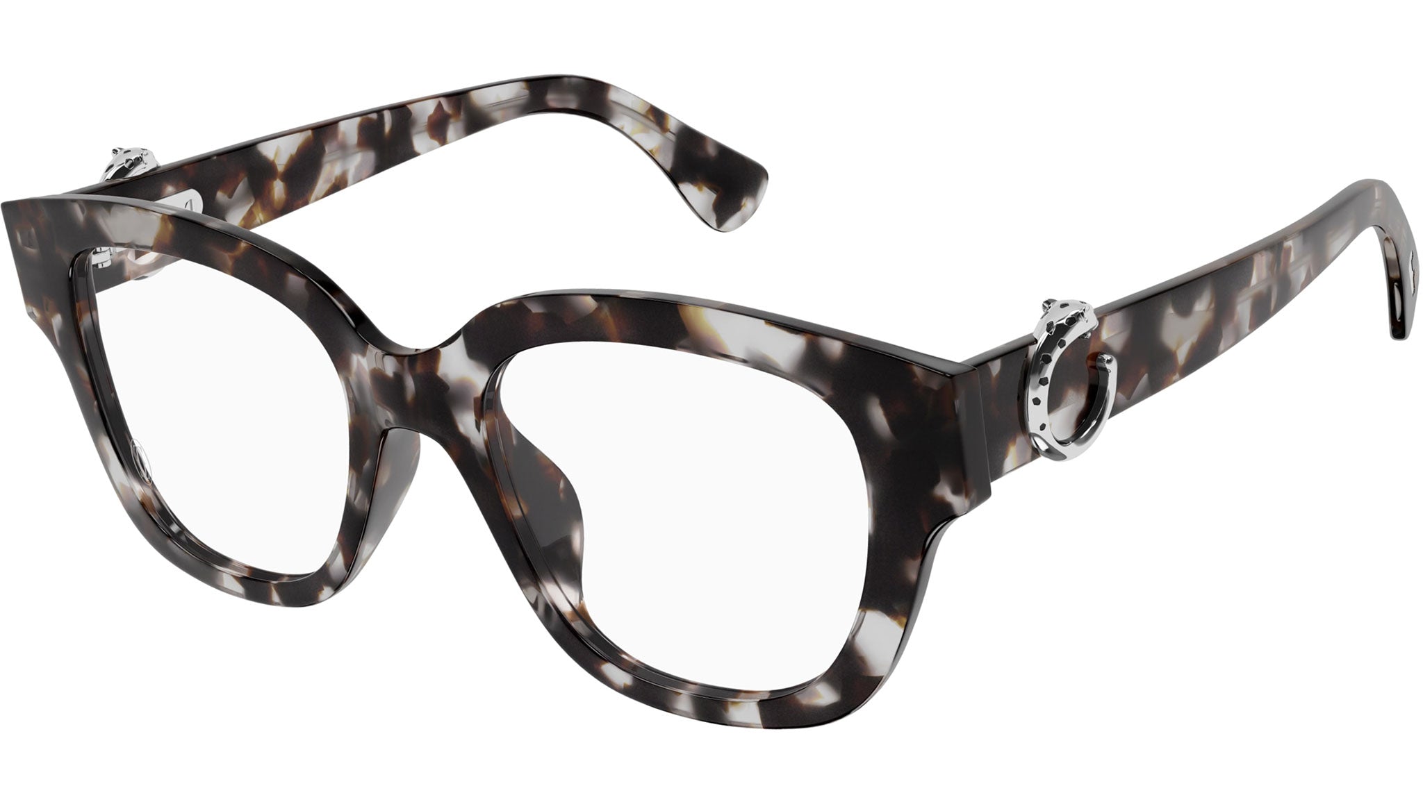 Occhiali da vista CARTIER CT0566O Spotted grey tortoiseshell effect