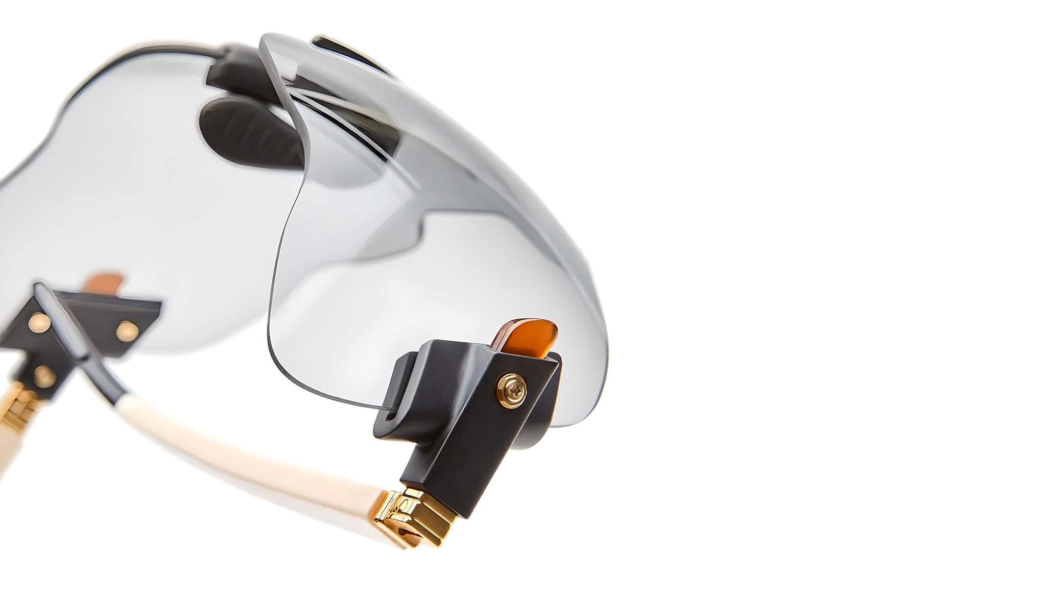 Occhiali da sole KUBORAUM E50 Ivory black shine