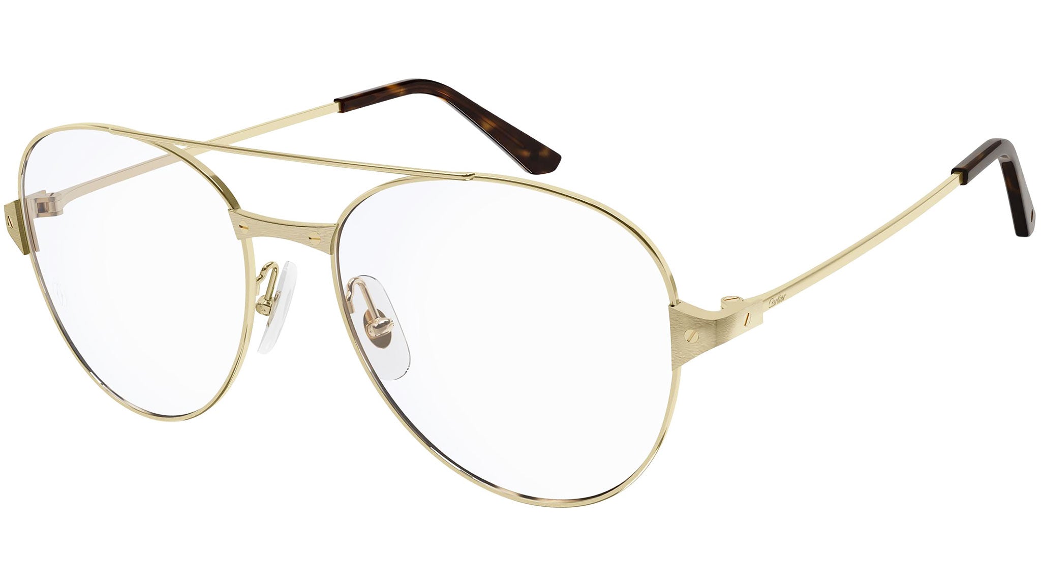 Occhiali da vista CARTIER CT0307O Smooth and brushed golden finish