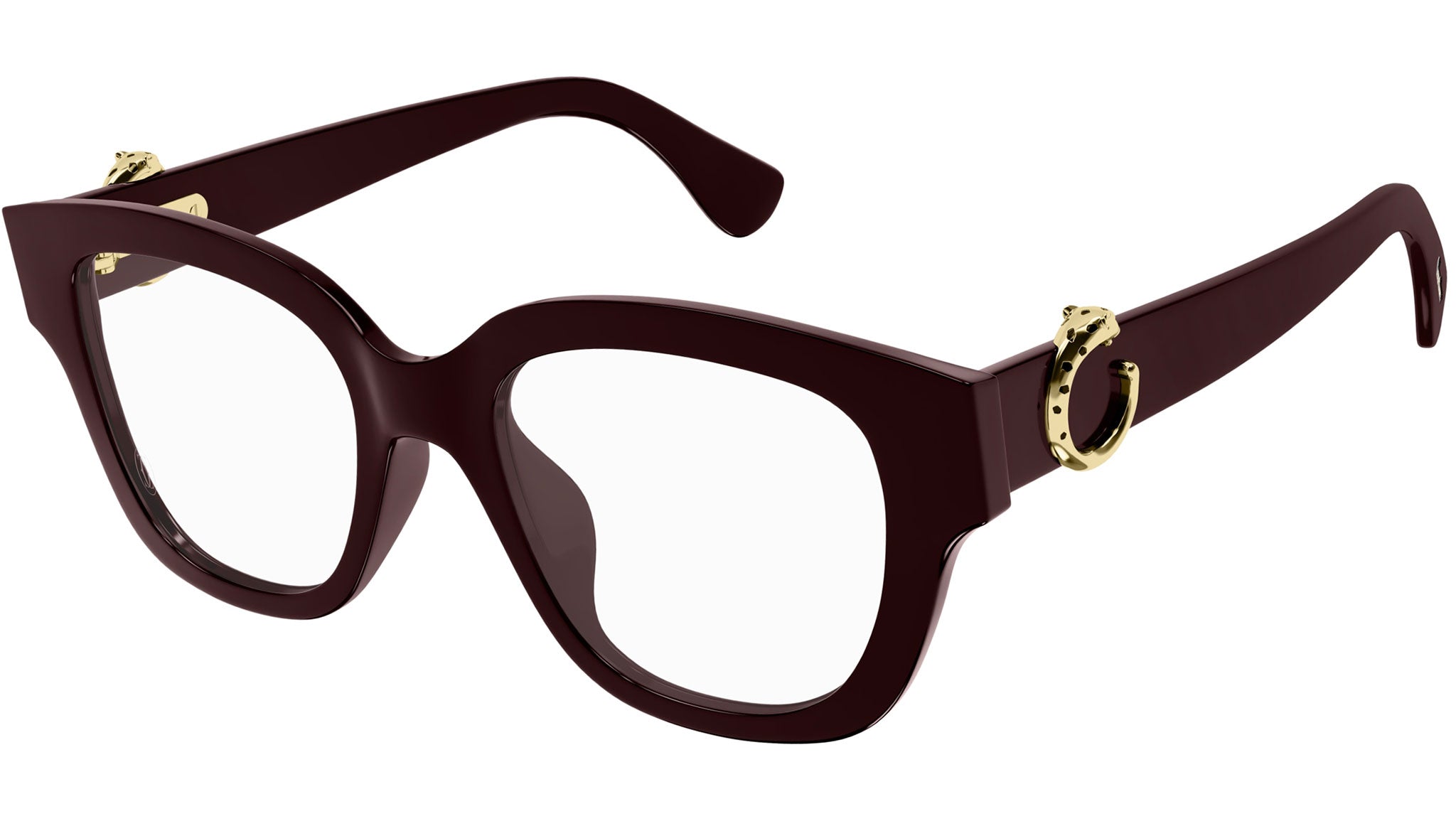 Occhiali da vista CARTIER CT0566O Shiny solid dark wine red