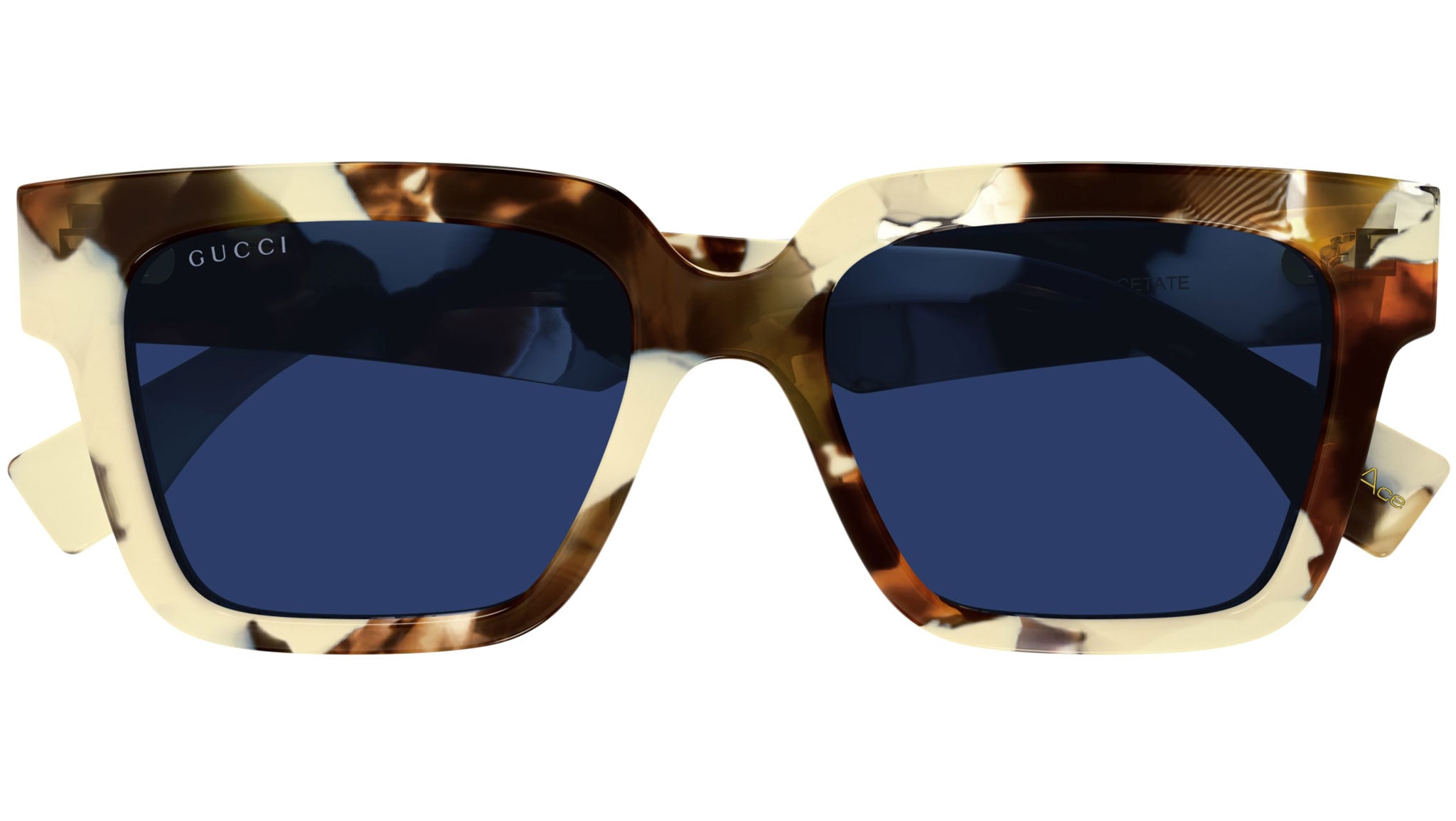 Occhiali da sole GUCCI GG1626S Shiny brown and ivory havana