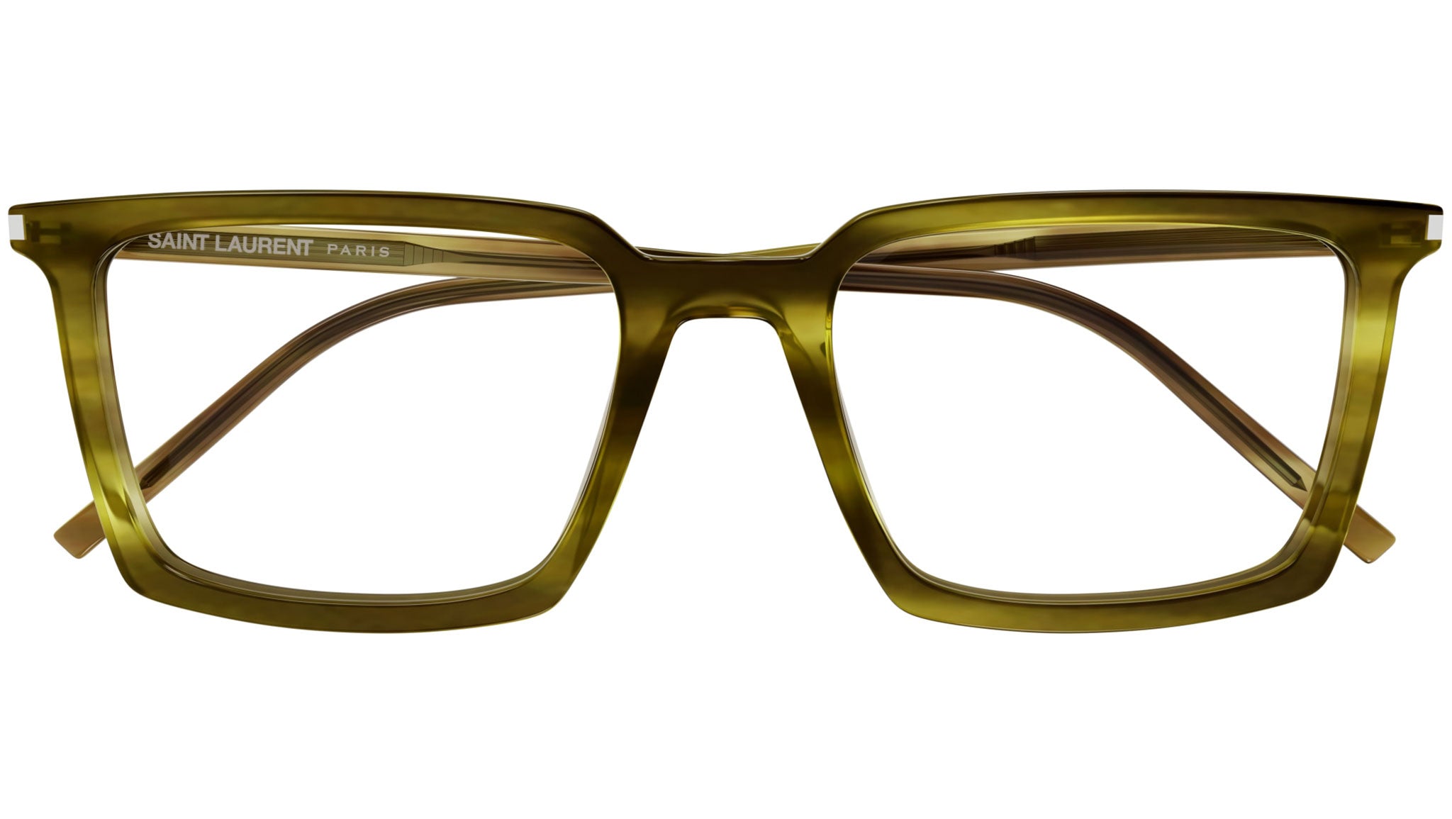 Occhiali da vista SAINT LAURENT SL624 Shiny kaki melange havana
