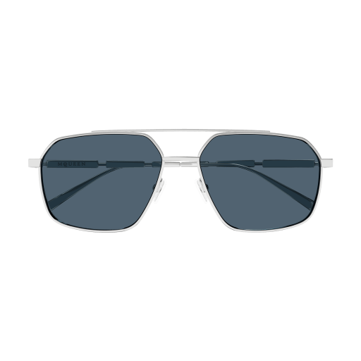 Occhiali da sole ALEXANDER MCQUEEN AM0477S ARGENTO2