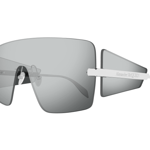 Occhiali da sole ALEXANDER MCQUEEN AM0460S ARGENTO