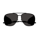 Occhiali da sole SAINT LAURENT SL 653 LEON LEATHER SPOILER NERO