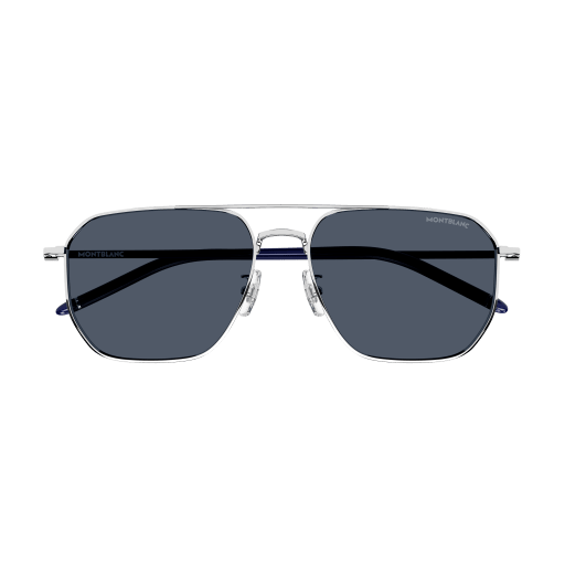 Occhiali da sole MONTBLANC MB0367SA ARGENTO2
