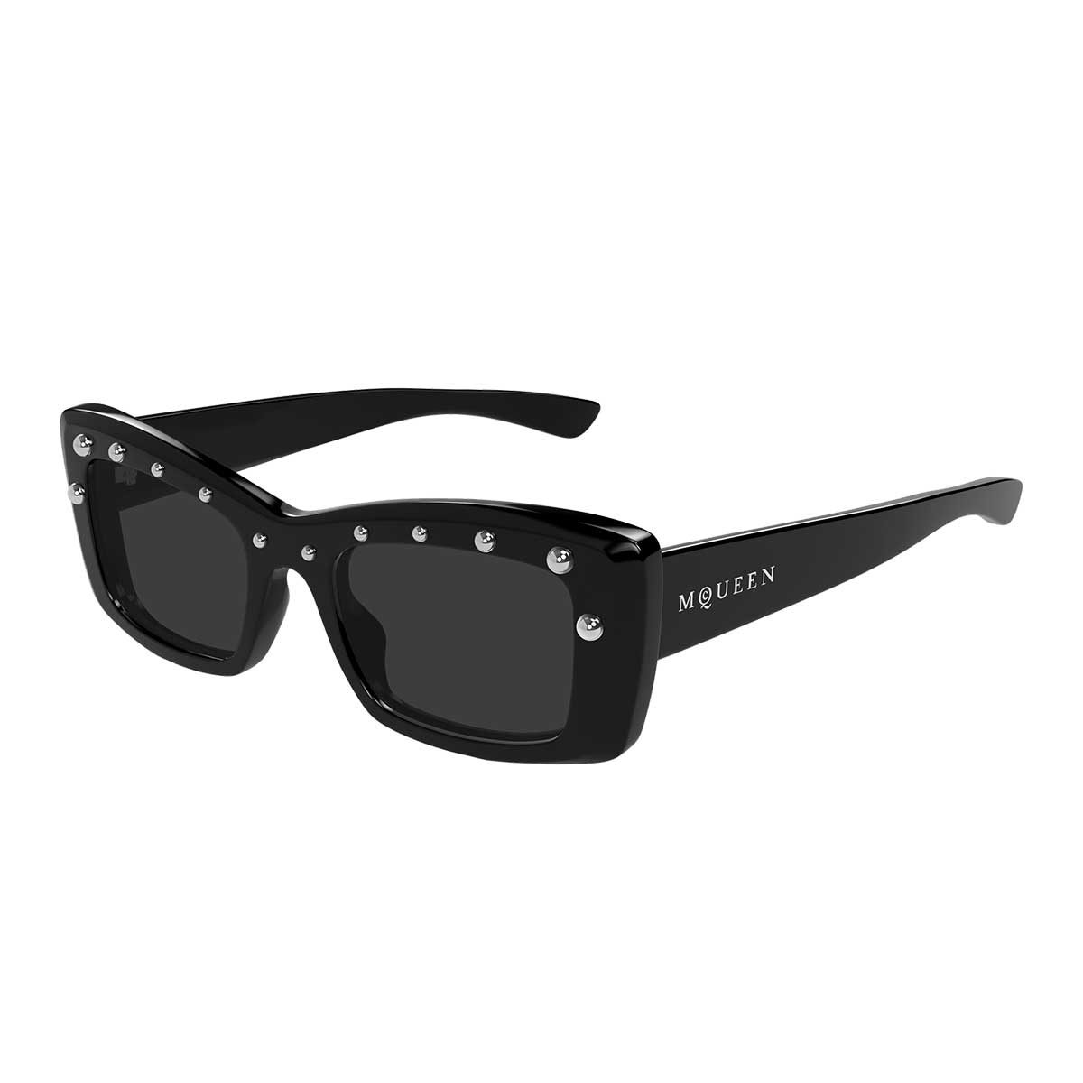 Alexander McQueen Occhiali da Sole AM0526S 005 Nero/Grigio Donna 2