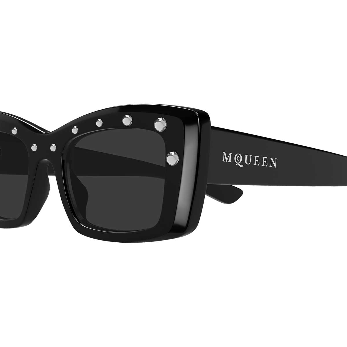 Alexander McQueen Occhiali da Sole AM0526S 005 Nero/Grigio Donna 3