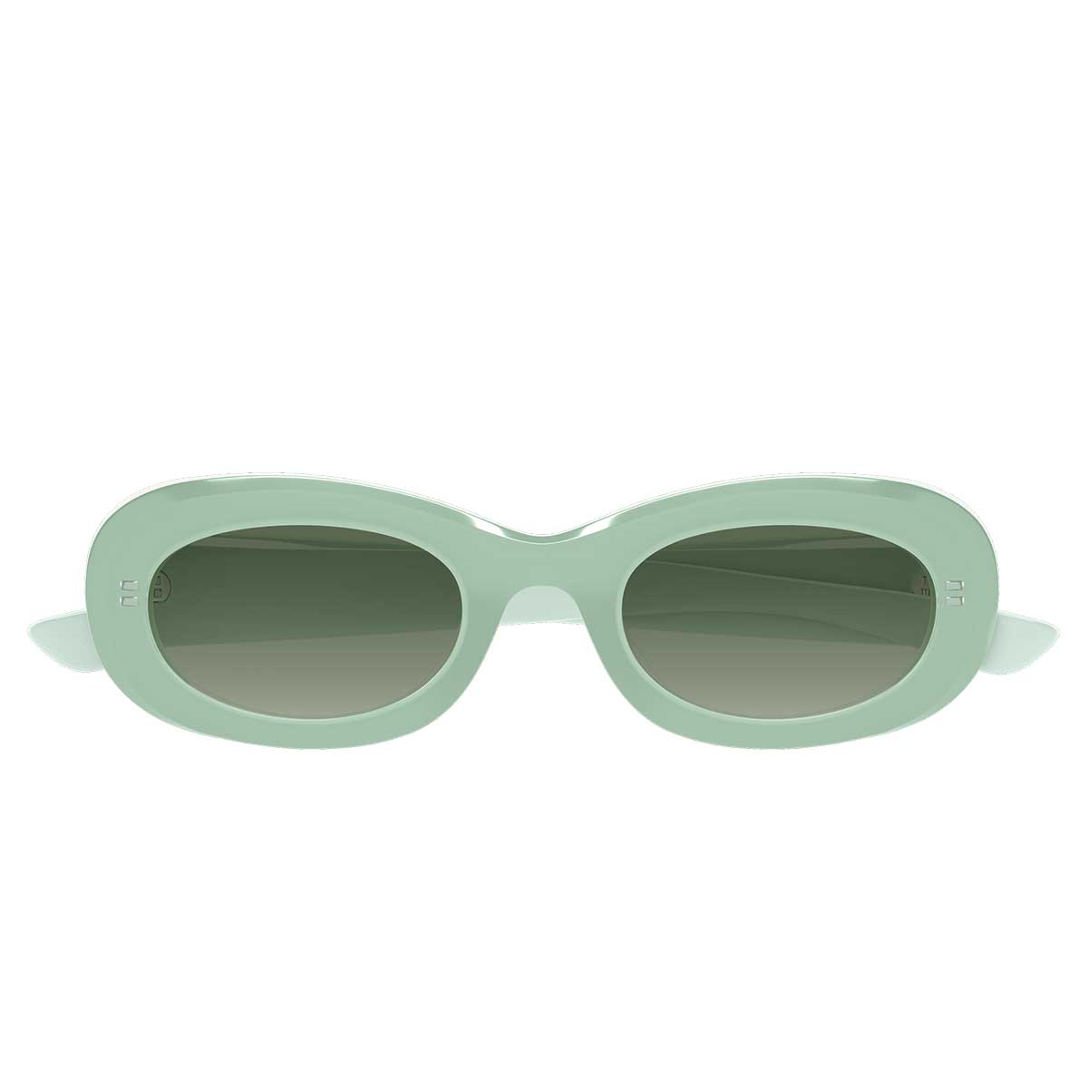 Alexander McQueen Occhiali da Sole AM0527S 004 Verde/Verde Donna