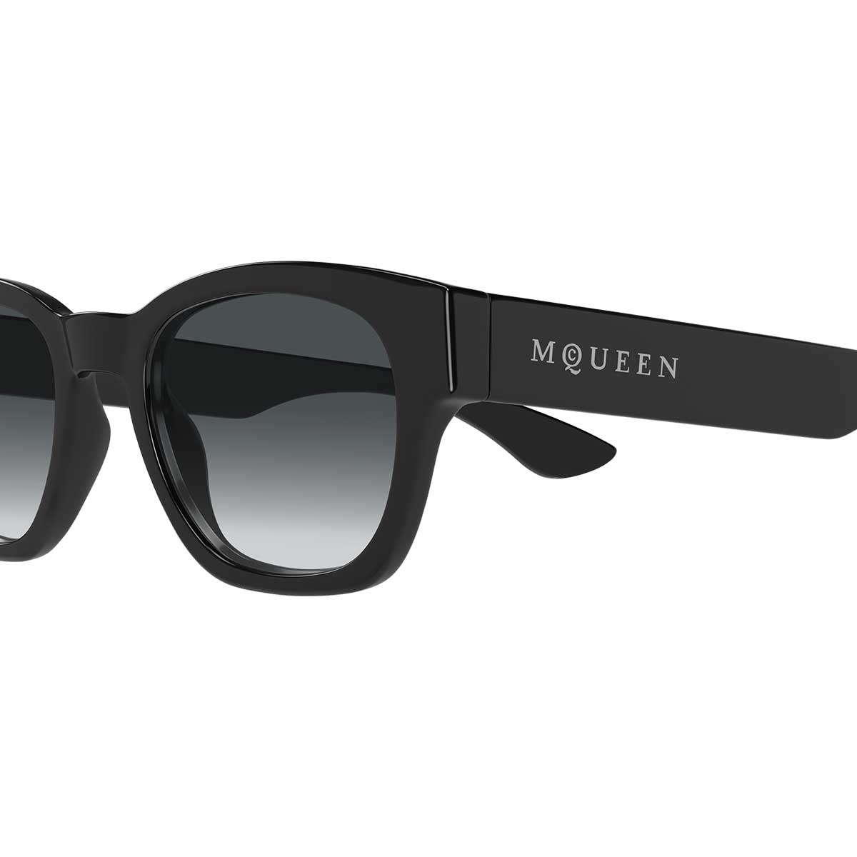 Alexander McQueen Occhiali da Sole AM0530S 001 Nero/Grigio Uomo 3