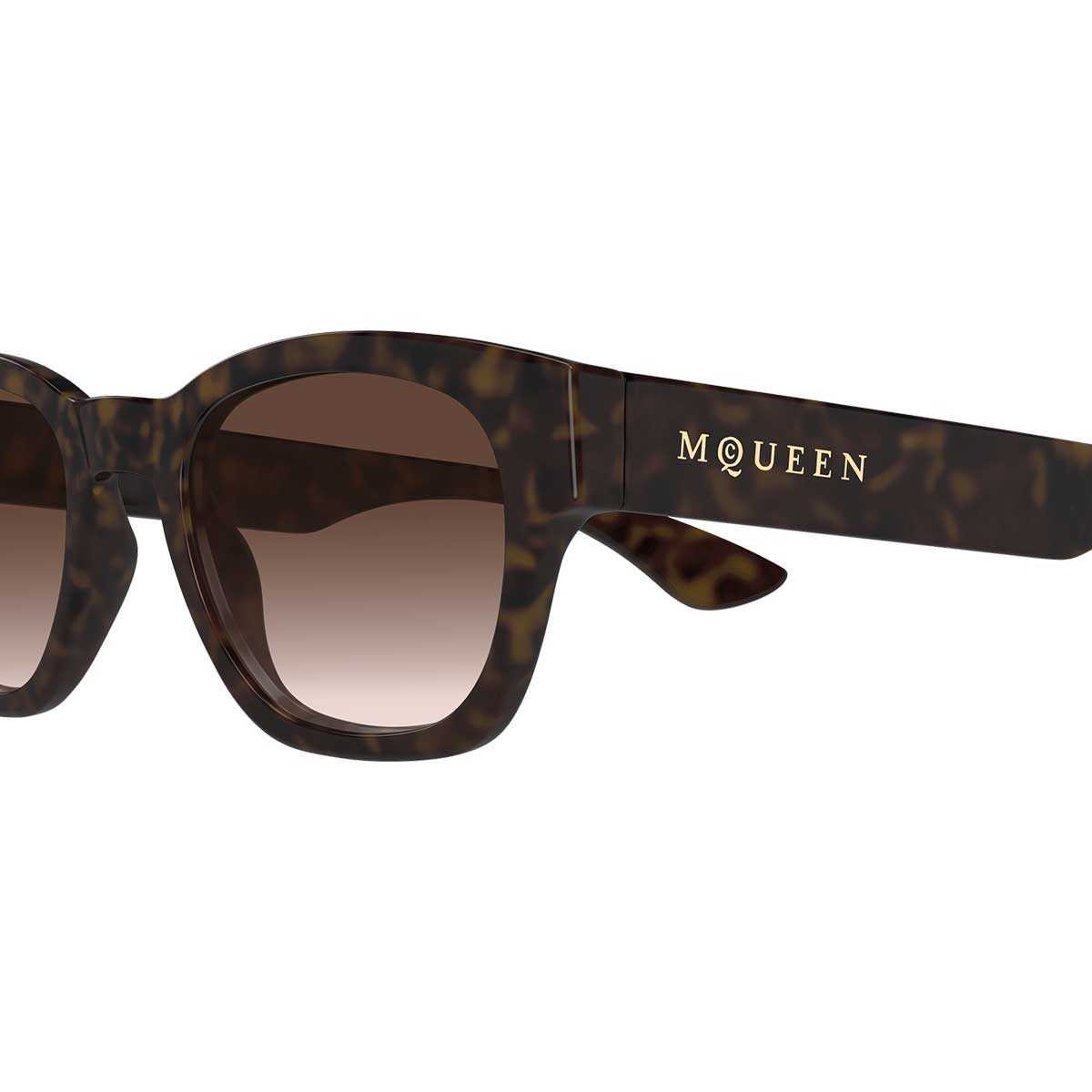 Alexander McQueen Occhiali da Sole AM0530S 002 Marrone/Marrone Uomo 3