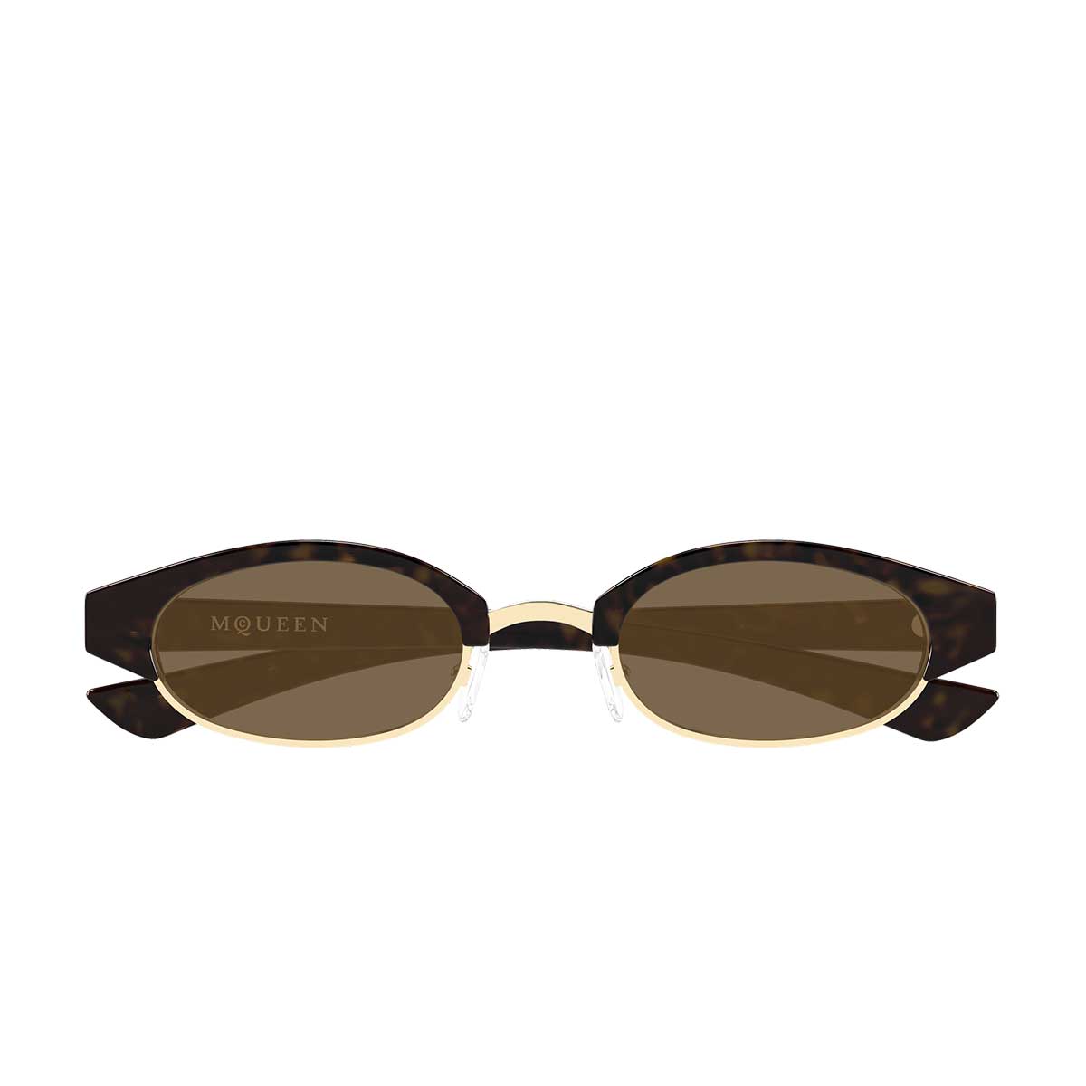 Alexander McQueen Occhiali da Sole AM0534S 002 Marrone/Marrone Unisex