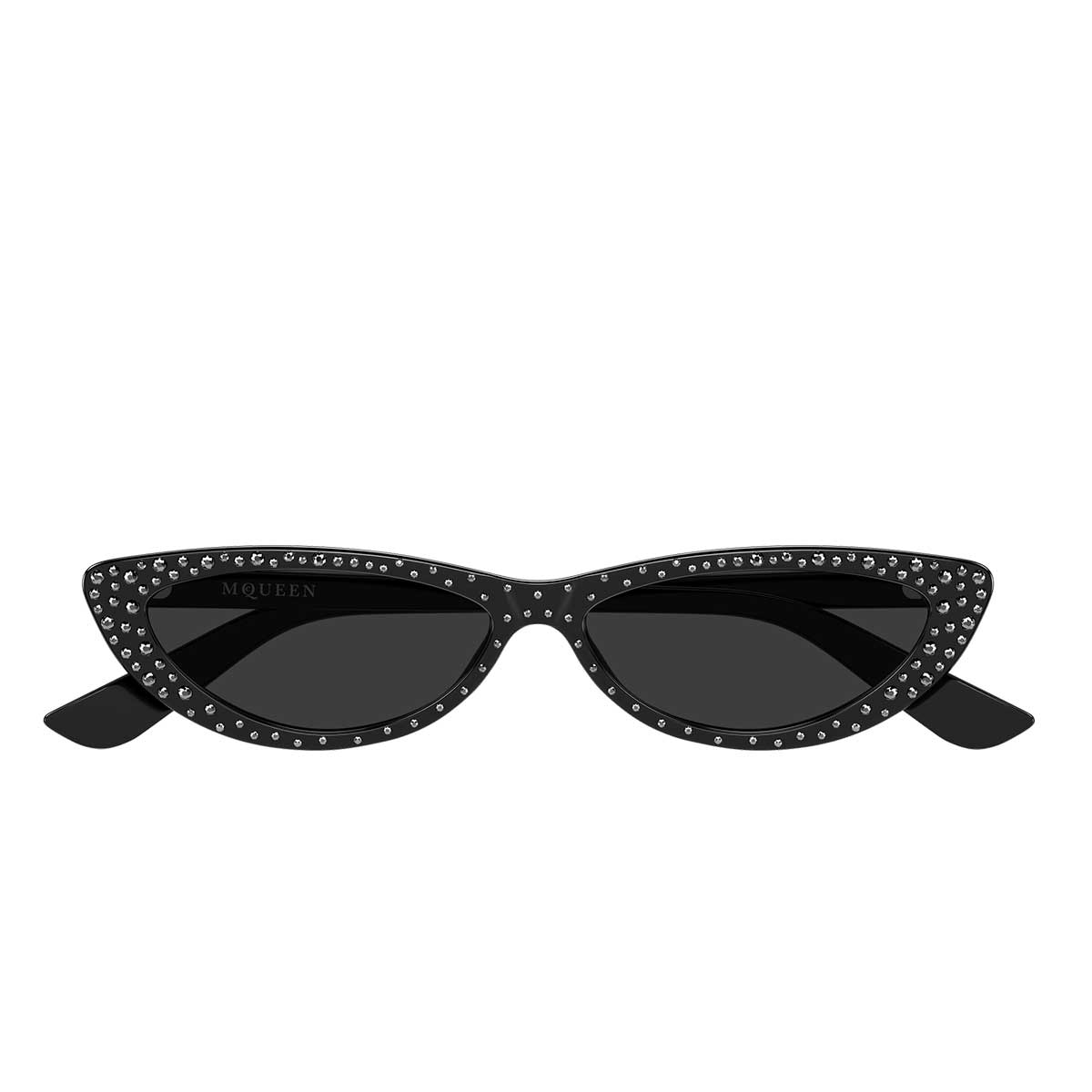 Alexander McQueen Occhiali da Sole AM0535S 005 Nero/Grigio Donna