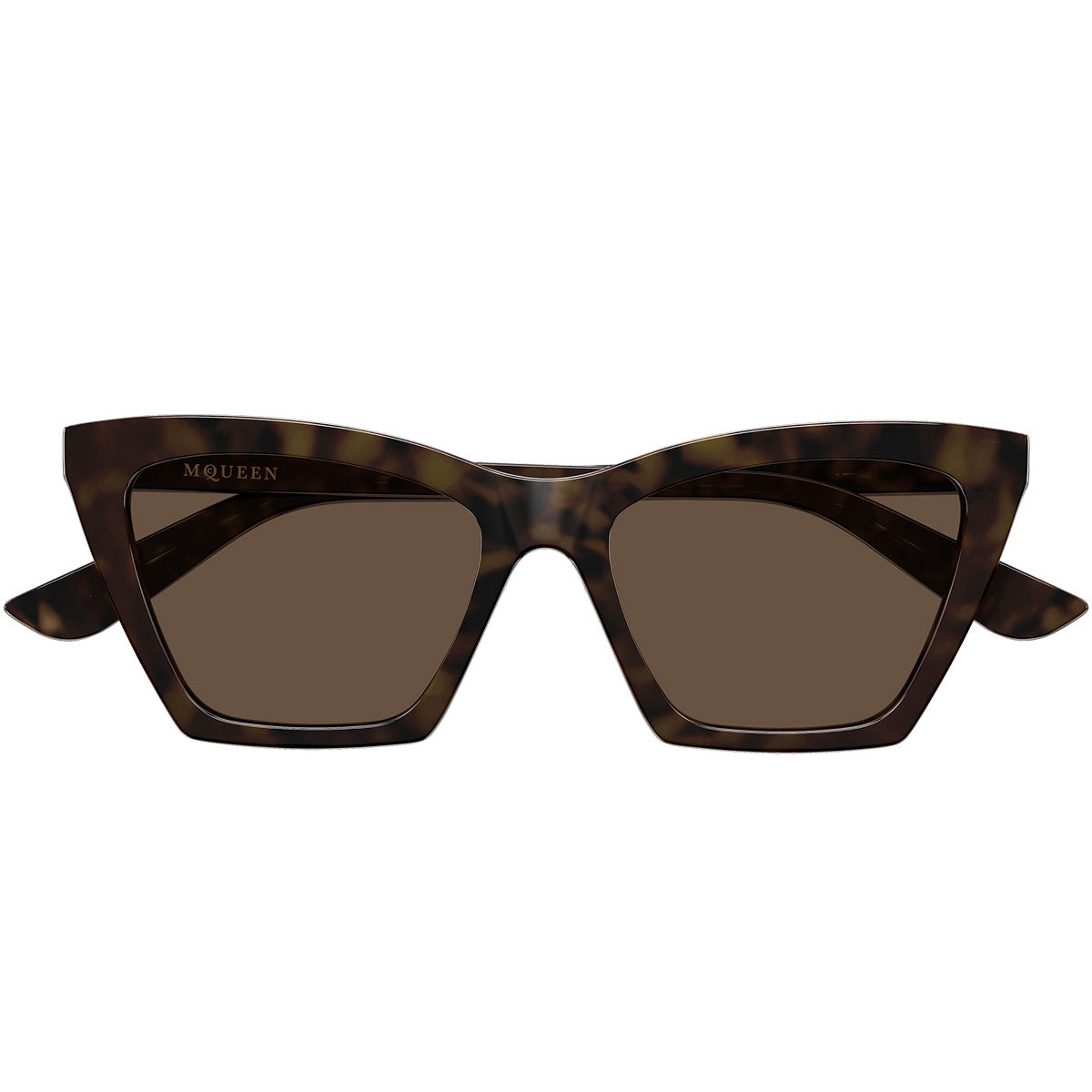 Alexander McQueen Occhiali da Sole AM0536S 002 Marrone/Marrone Donna