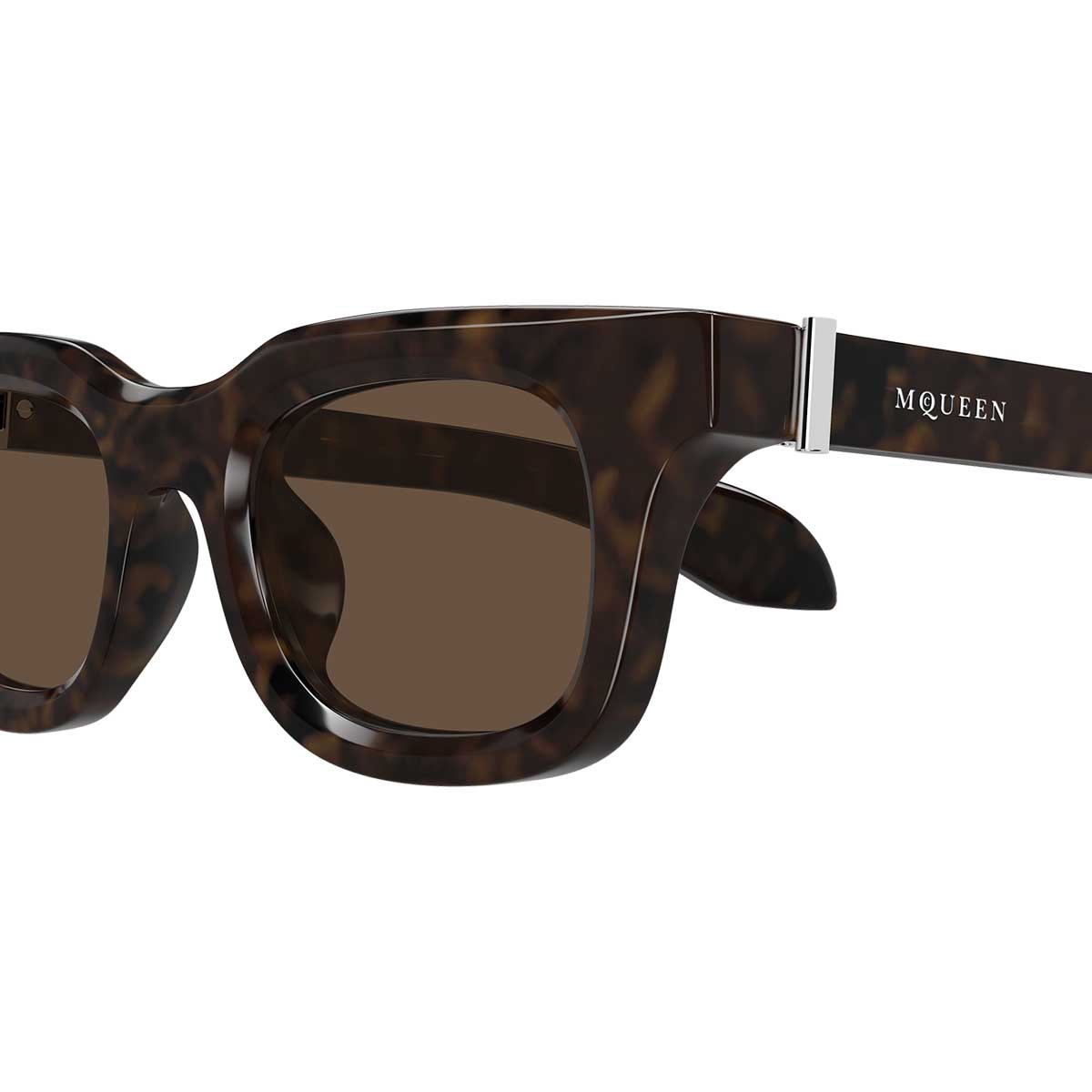 Alexander McQueen Occhiali da Sole AM0547S 002 Marrone/Marrone Uomo