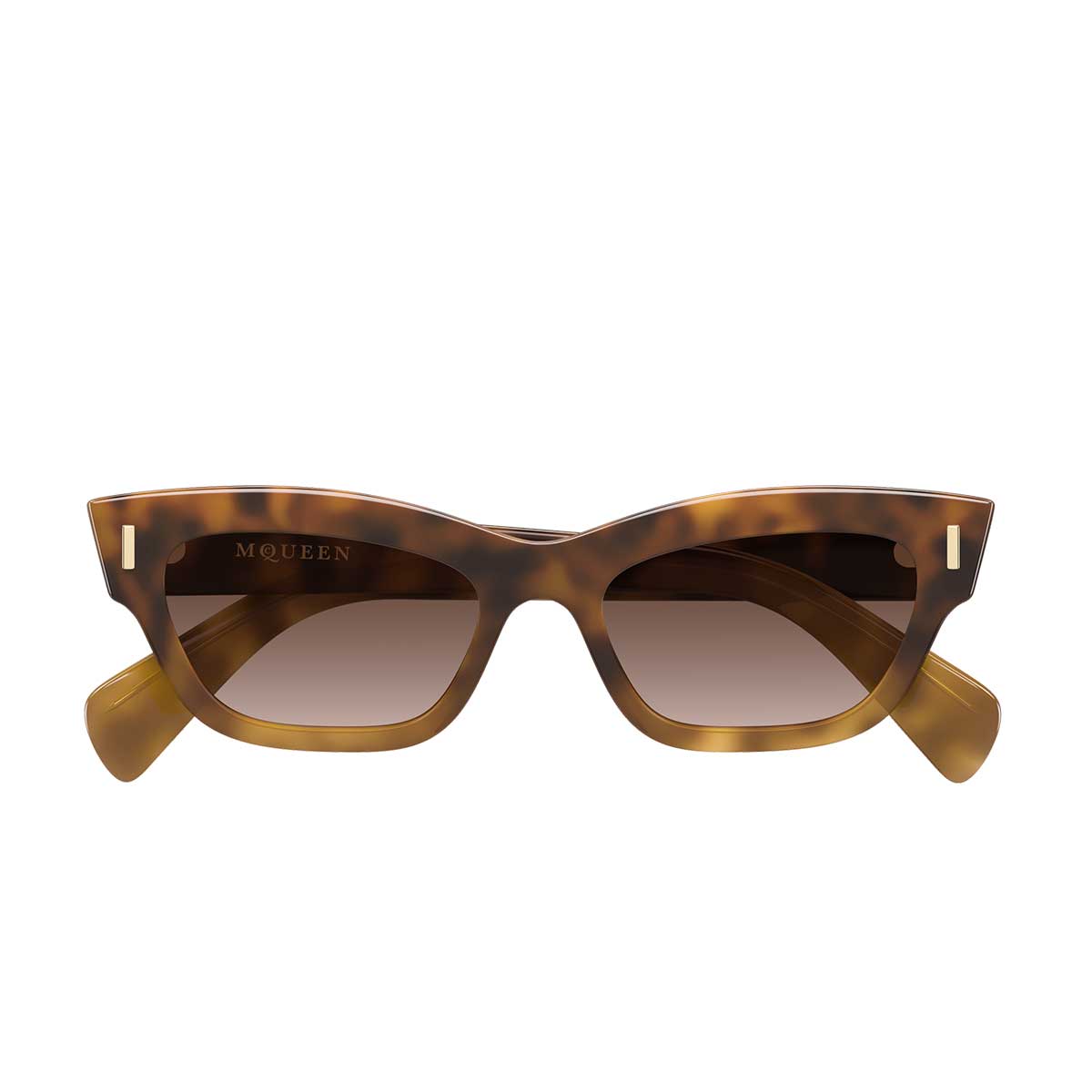 Alexander McQueen Occhiali da Sole AM0548S 002 Marrone/Marrone Donna