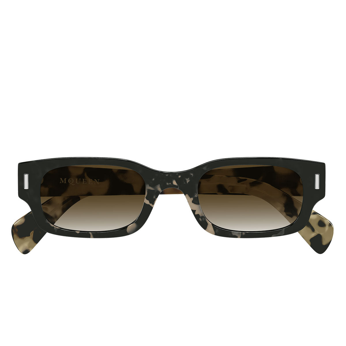 Alexander McQueen Occhiali da Sole AM0549S 002 Marrone/Marrone Donna