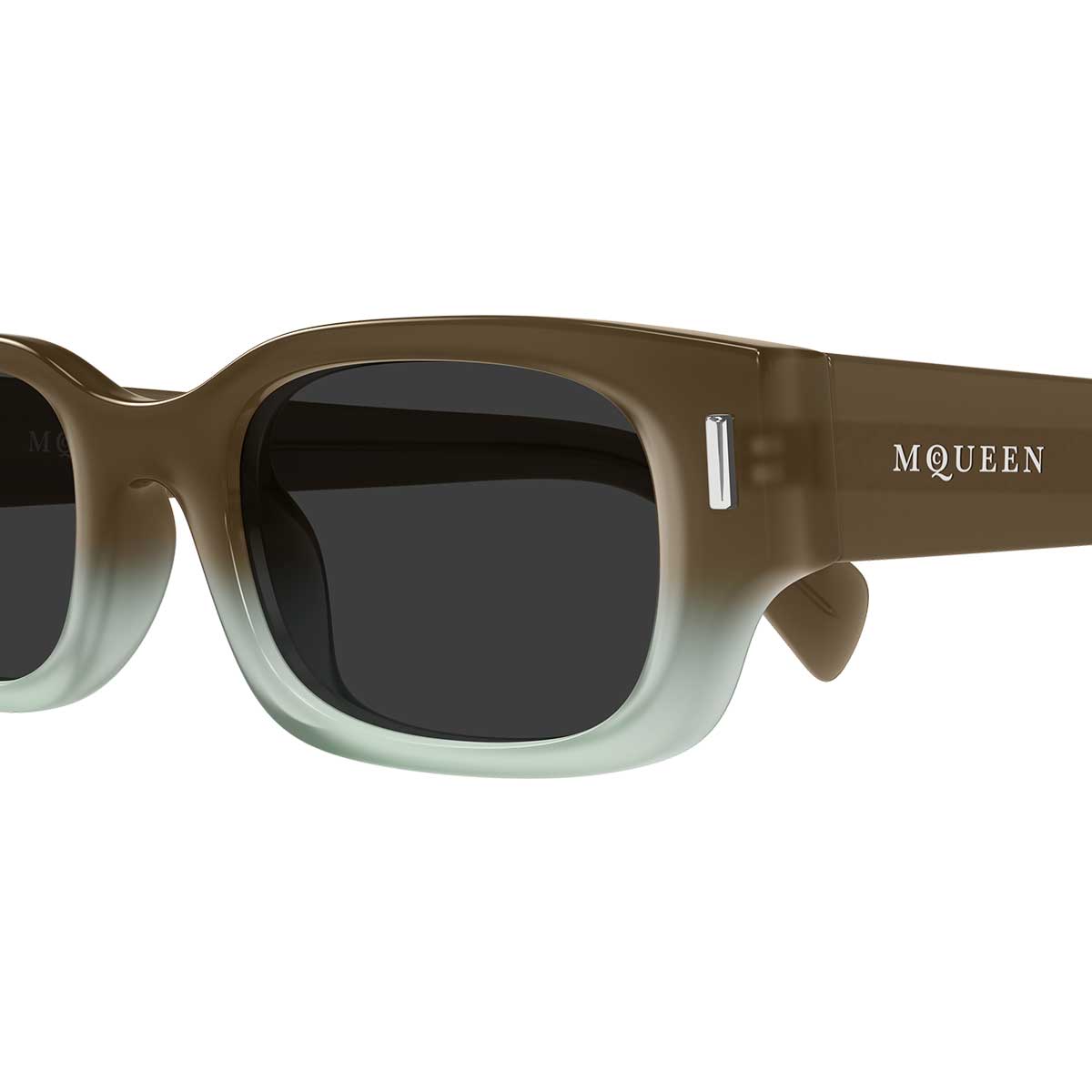 Alexander McQueen Occhiali da Sole AM0549S 004 Marrone/Grigio Unisex