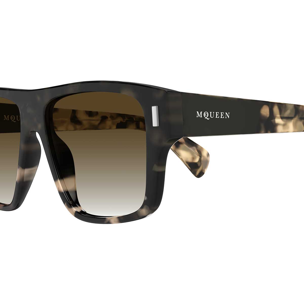 Alexander McQueen Occhiali da Sole AM0550S 002 Marrone/Marrone Uomo