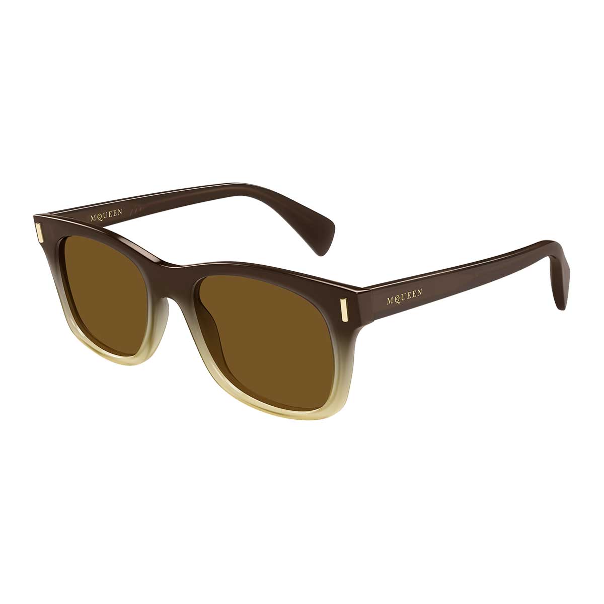 Alexander McQueen Occhiali da Sole AM0551S 004 Marrone/Marrone Uomo
