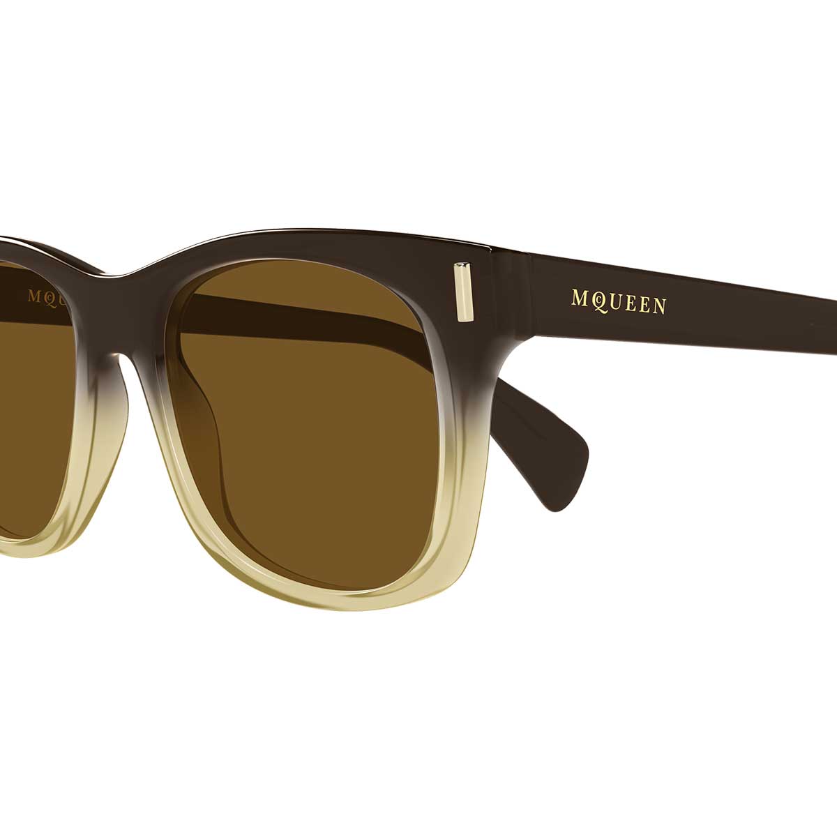 Alexander McQueen Occhiali da Sole AM0551S 004 Marrone/Marrone Uomo