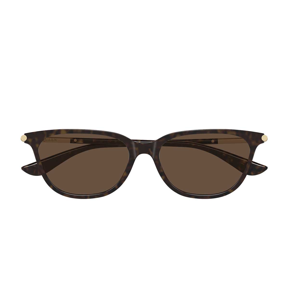 Alexander McQueen Occhiali da Sole AM0553S 002 Marrone/Marrone Donna